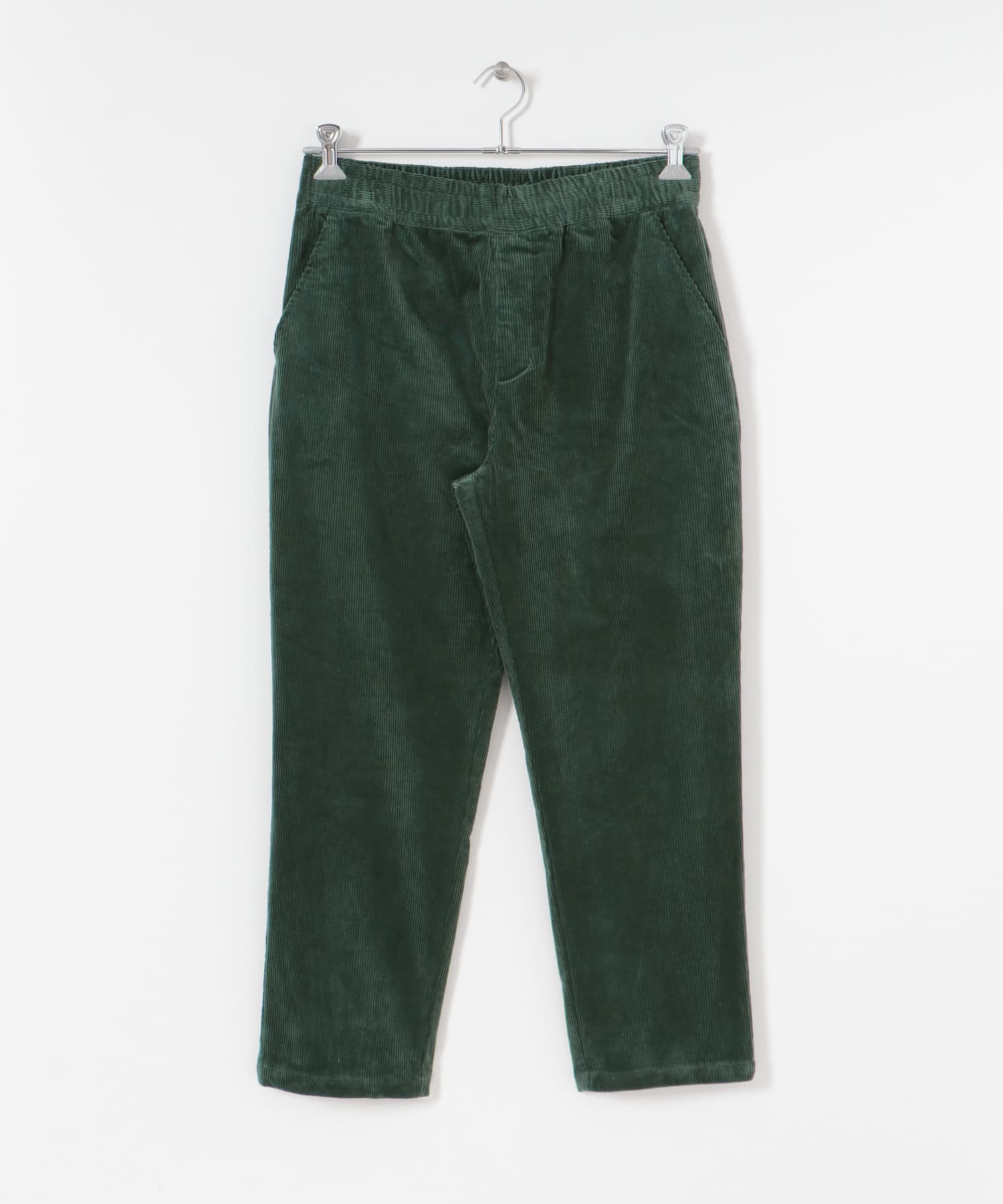 ストレッチコーデュロイ テーパードパンツ GRN M
