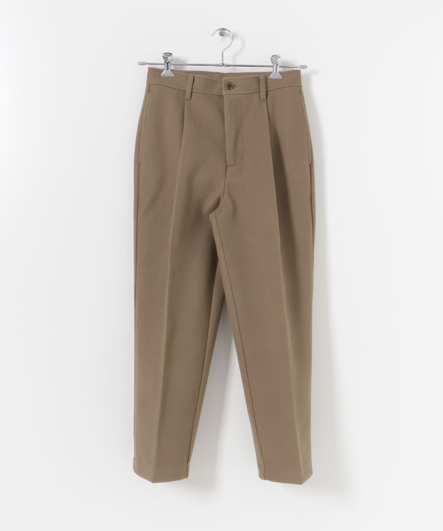 ウールタッチ センタープレスパンツ BRN M