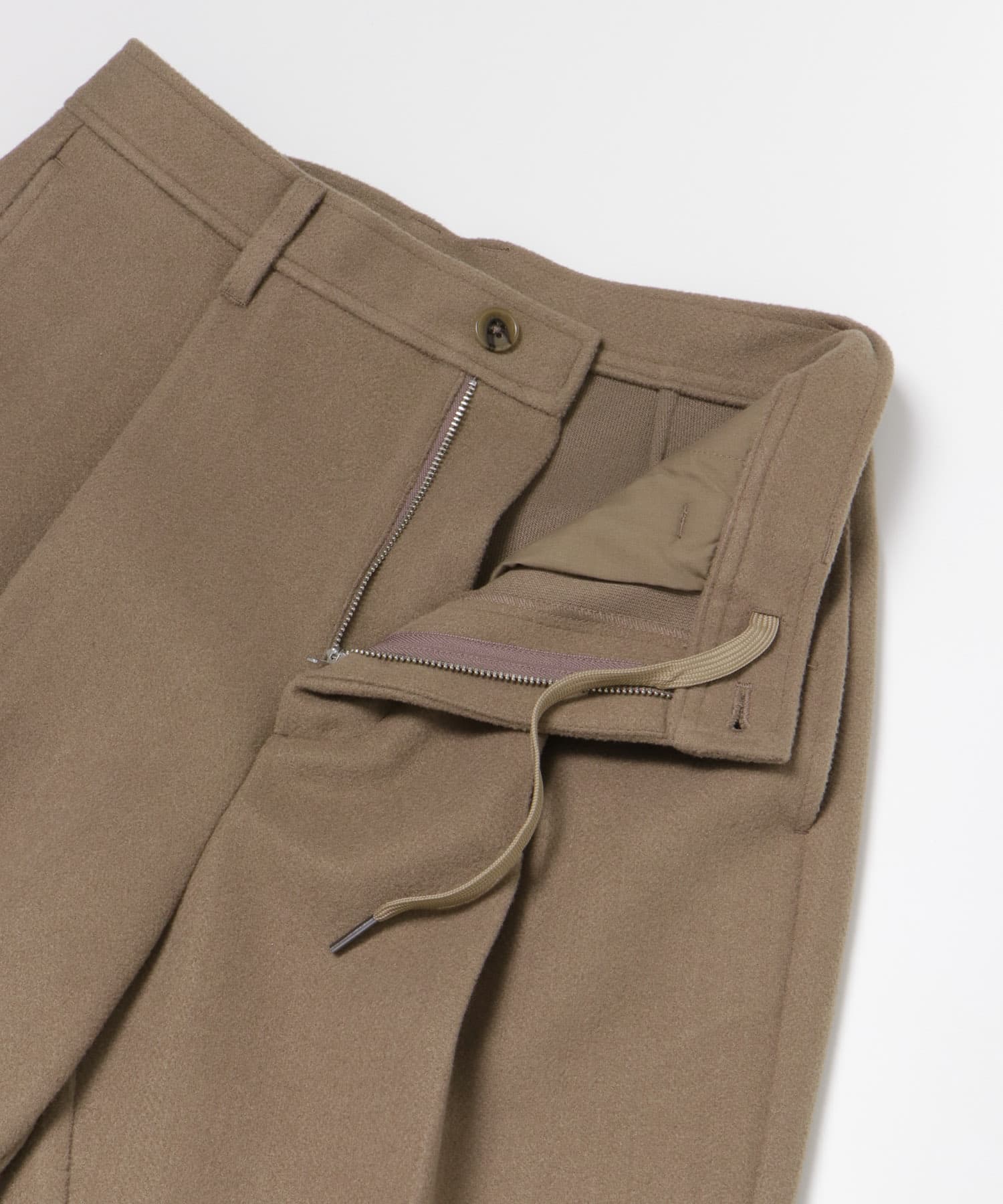ウールタッチ センタープレスパンツ BRN M