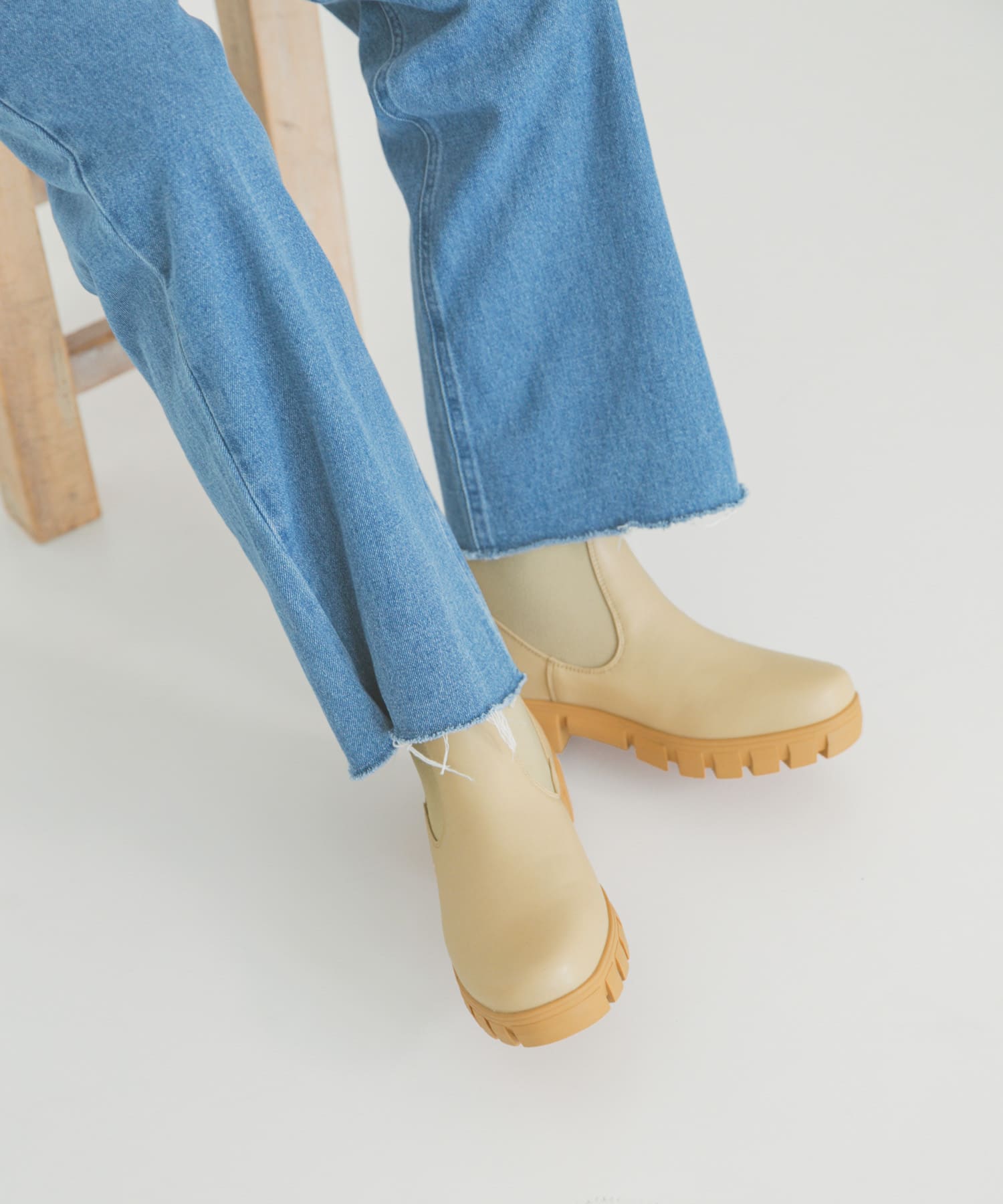 コンビサイドゴアブーツ BEG S