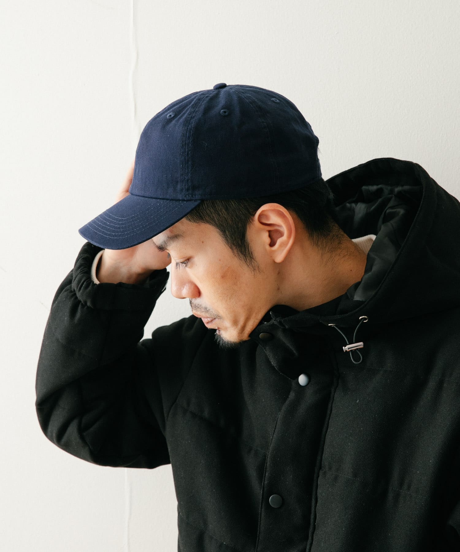 NEW HATTAN　Twill Cap NVY -