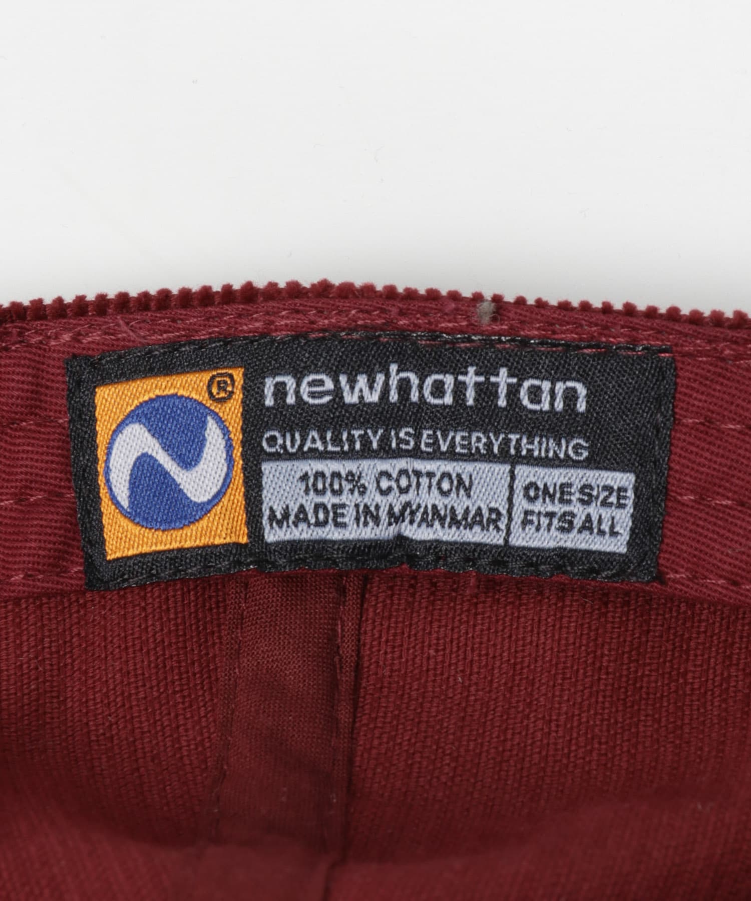 NEW HATTAN　Corduroy Cap BGD -