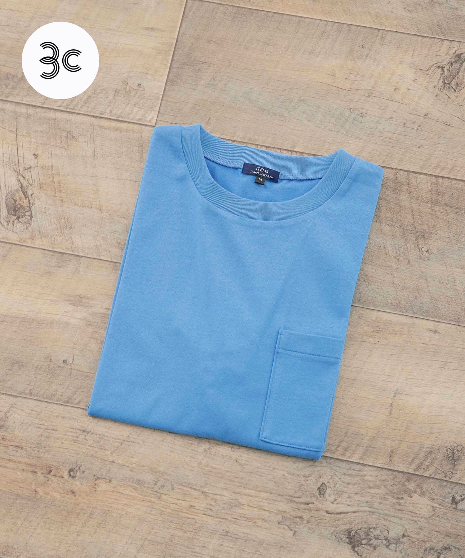 USAコットン ムジポケットTシャツ