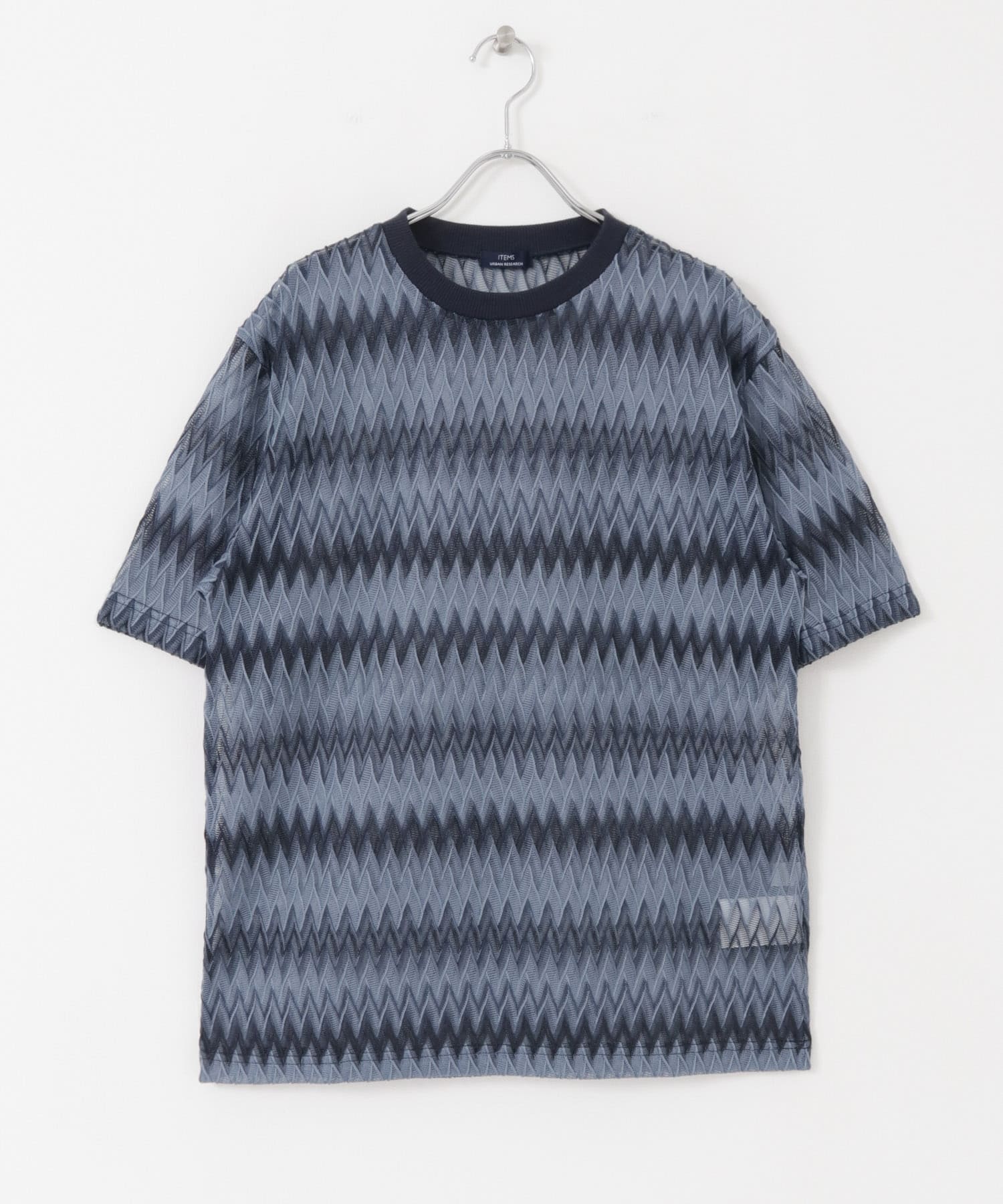 シアージャカードTシャツ BLU M