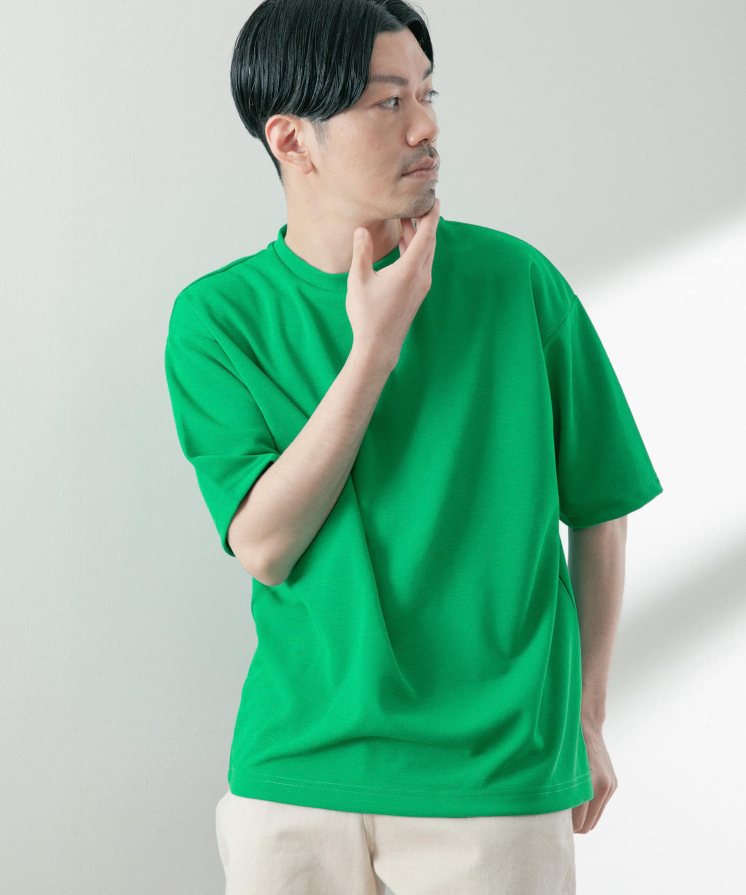 『UR TECH ひやサラクール』 ライトポンチ トップス GRN S