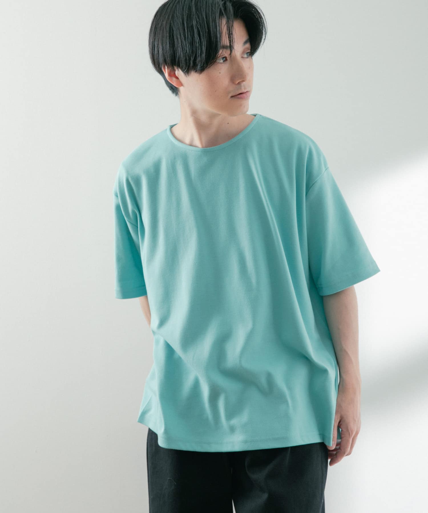 クールタッチポンチ 5分袖ビッグTシャツ(M GRN): トップス｜URBAN