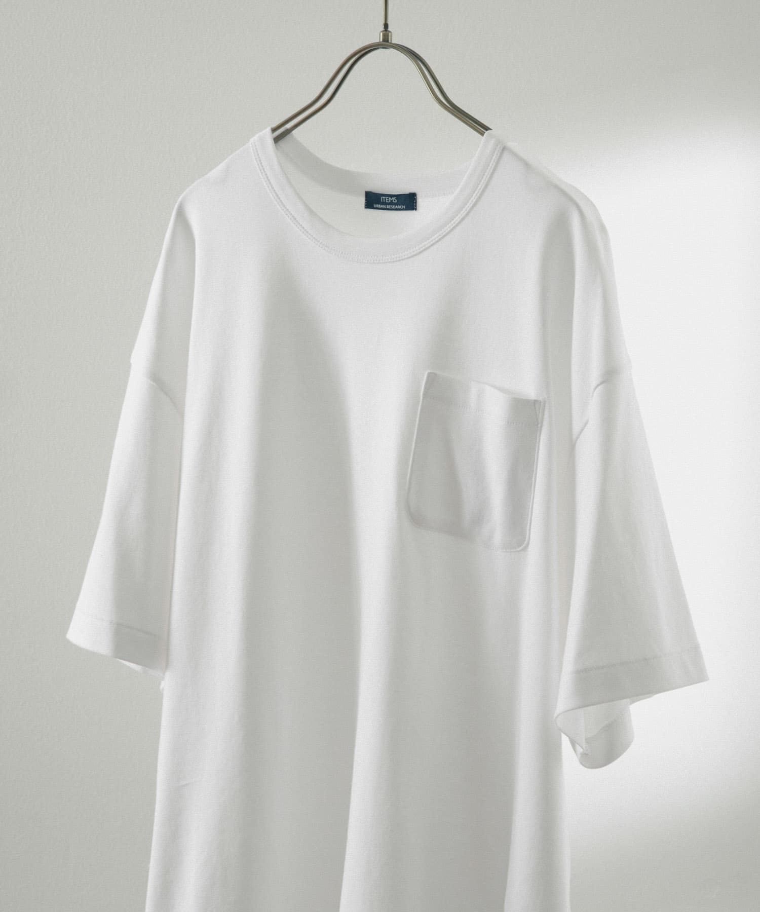シルケットスムース クルーネックTシャツ WHT M