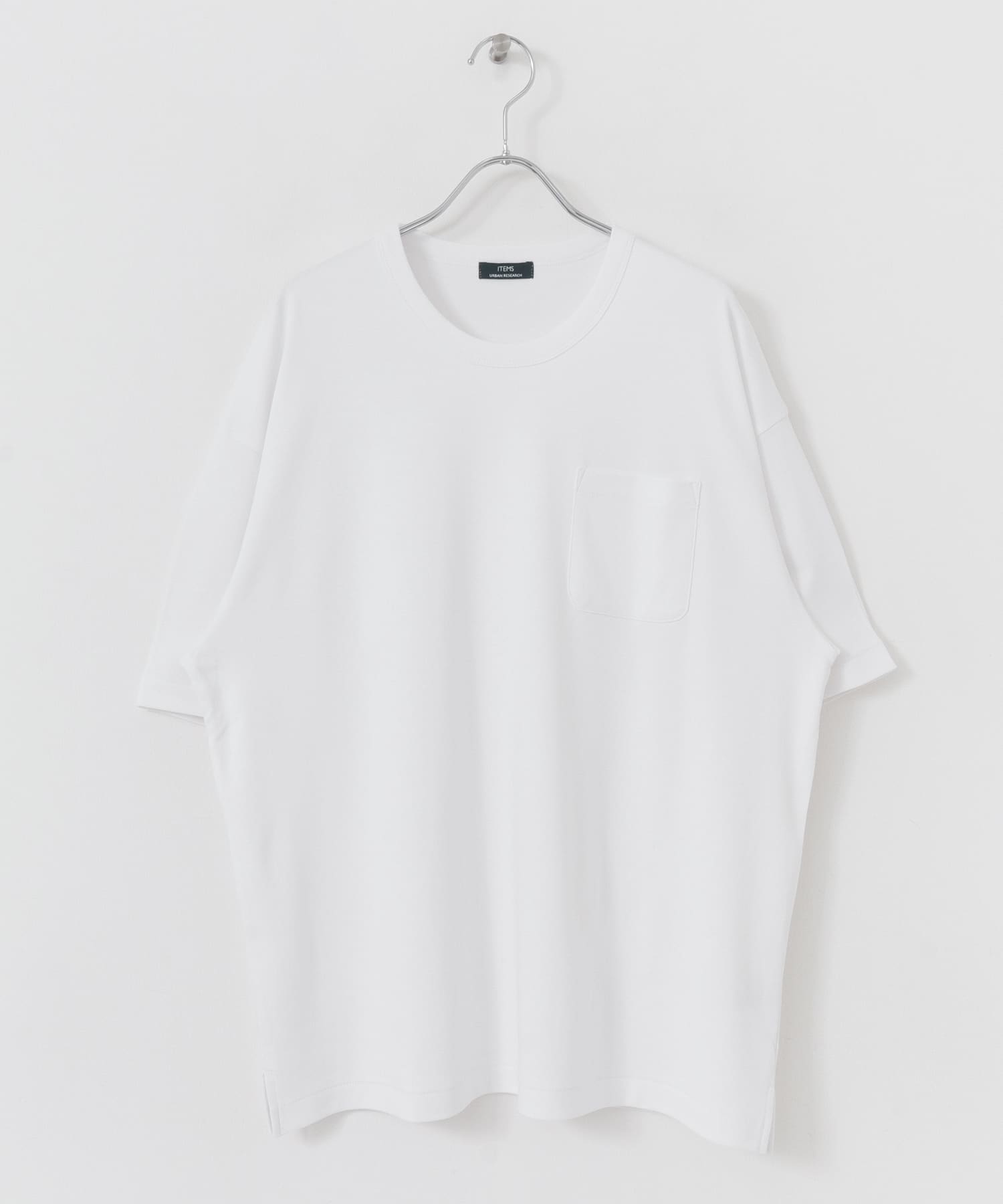 シルケットスムース クルーネックTシャツ WHT M
