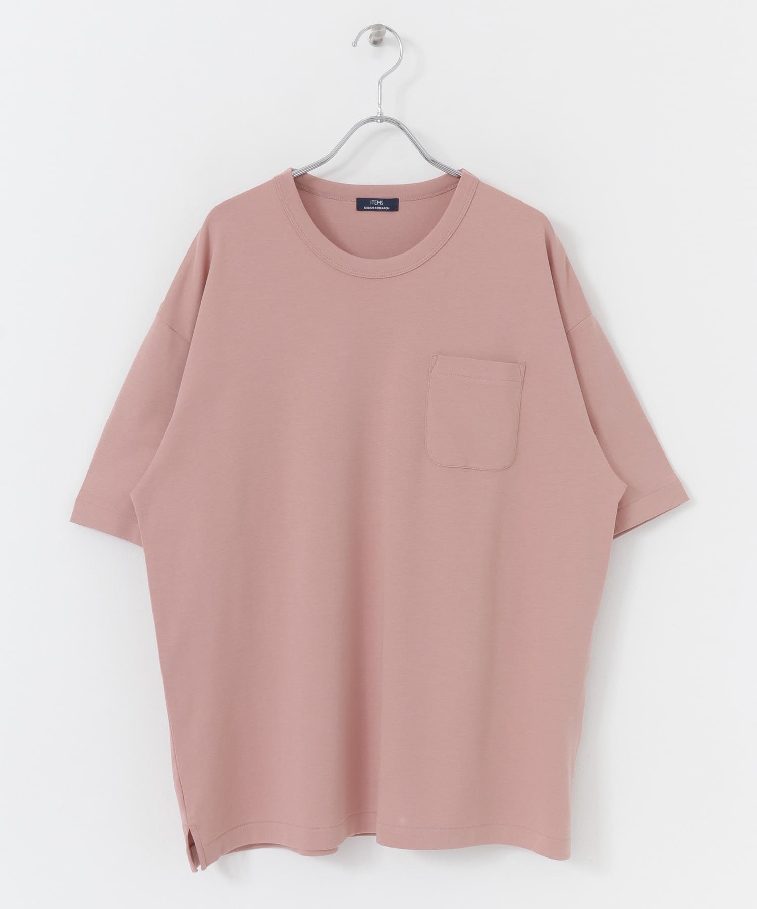 シルケットスムース クルーネックTシャツ PNK M