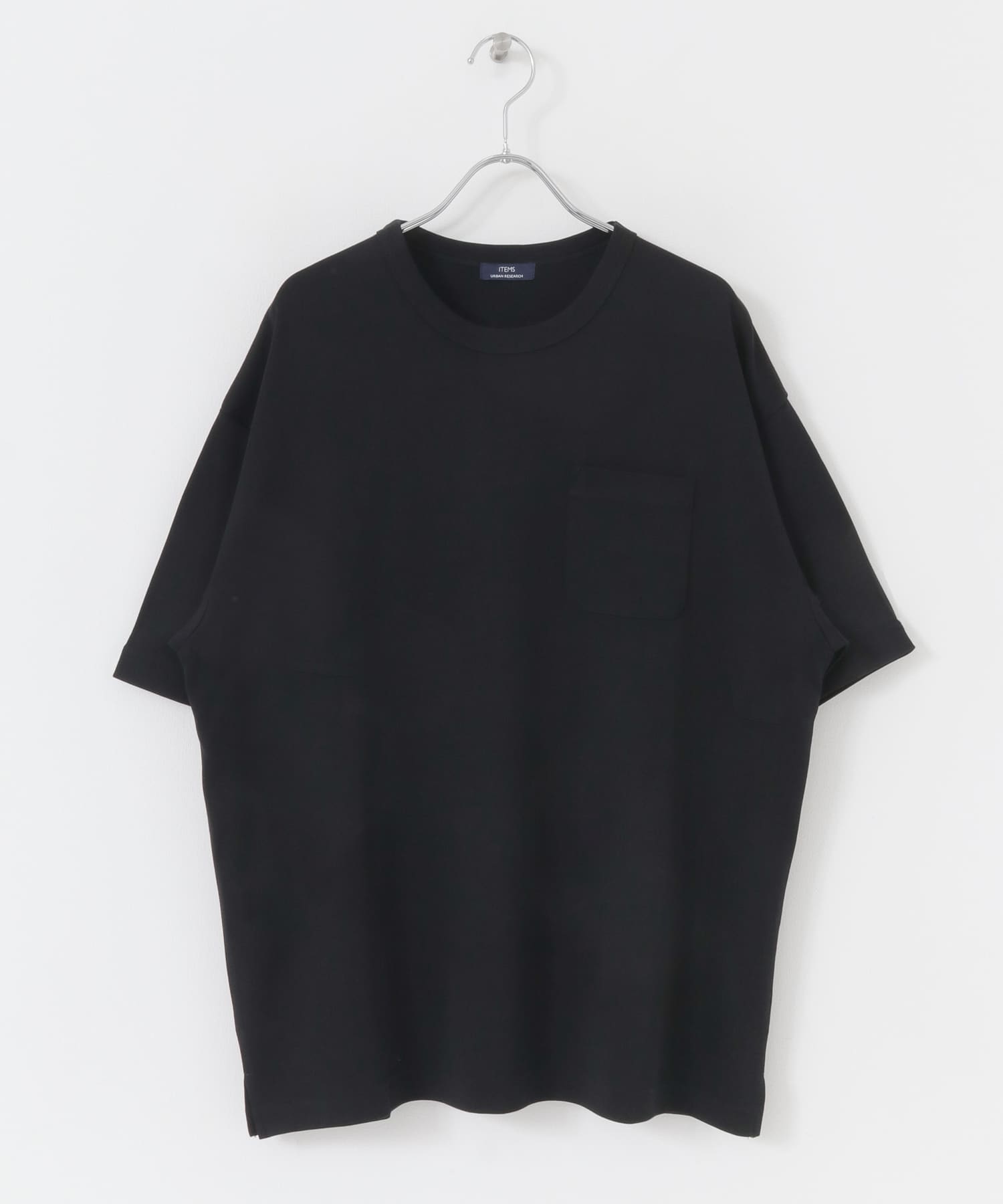 シルケットスムース クルーネックTシャツ BLK M
