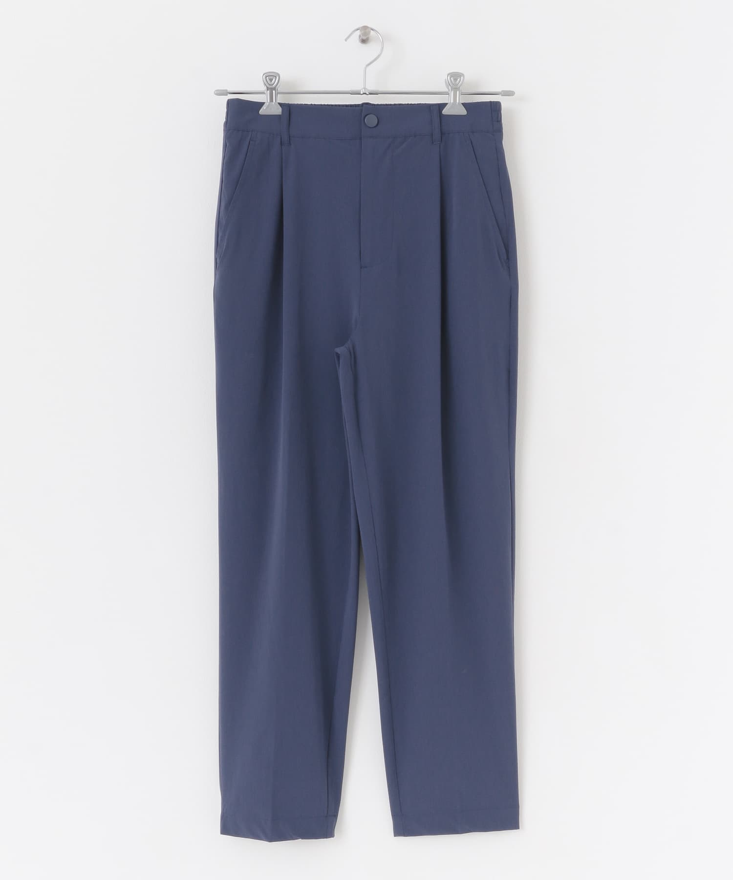 シルキーナイロン 多機能 タックパンツ NVY M
