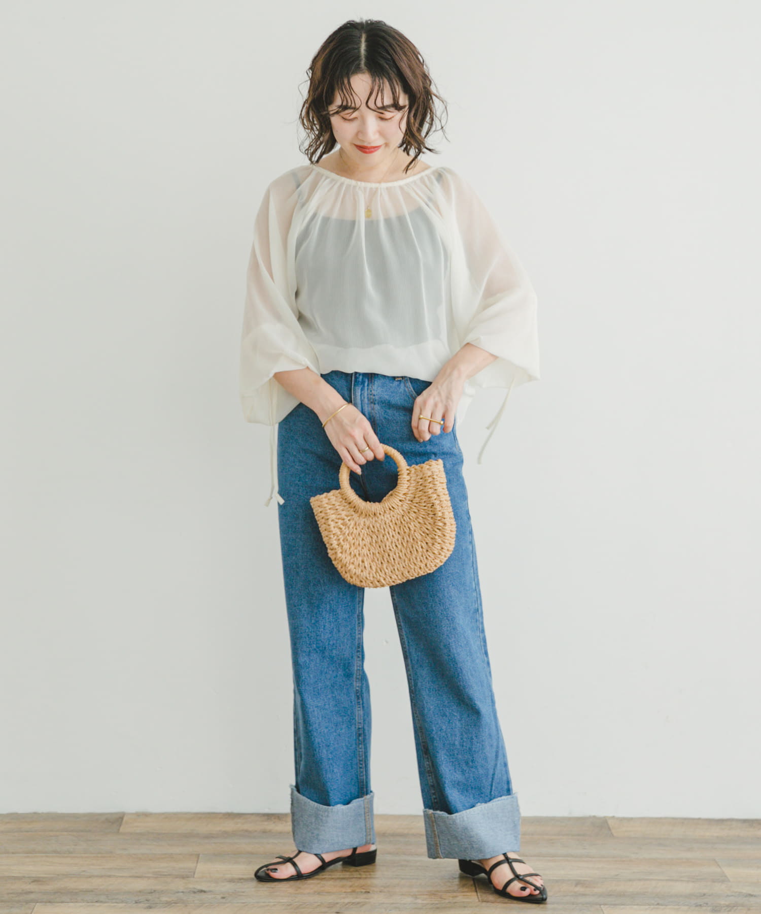 身長：158cm サイズ：FREE