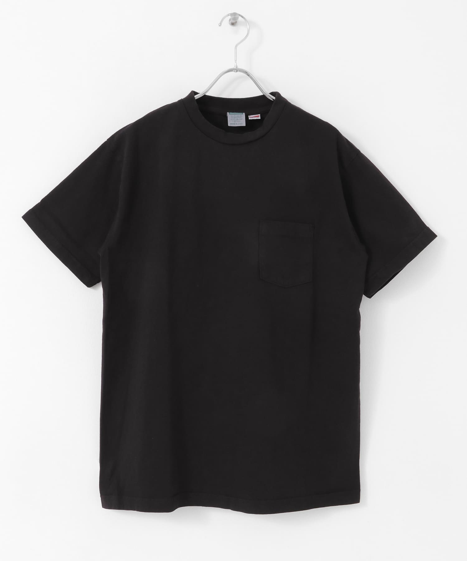 Healthknit　MADE IN USA Pocket T-shirts BLK M