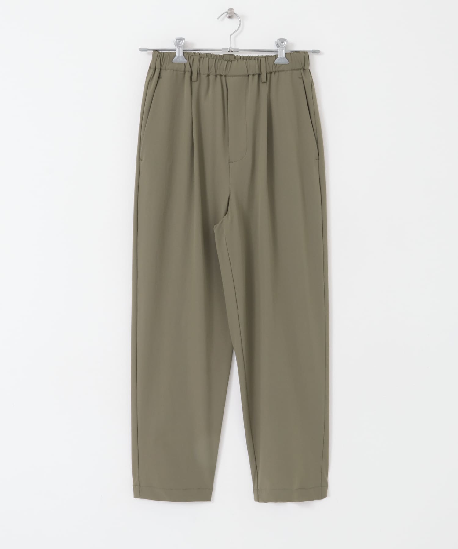 ストレッチナイロン タックパンツ KHK M