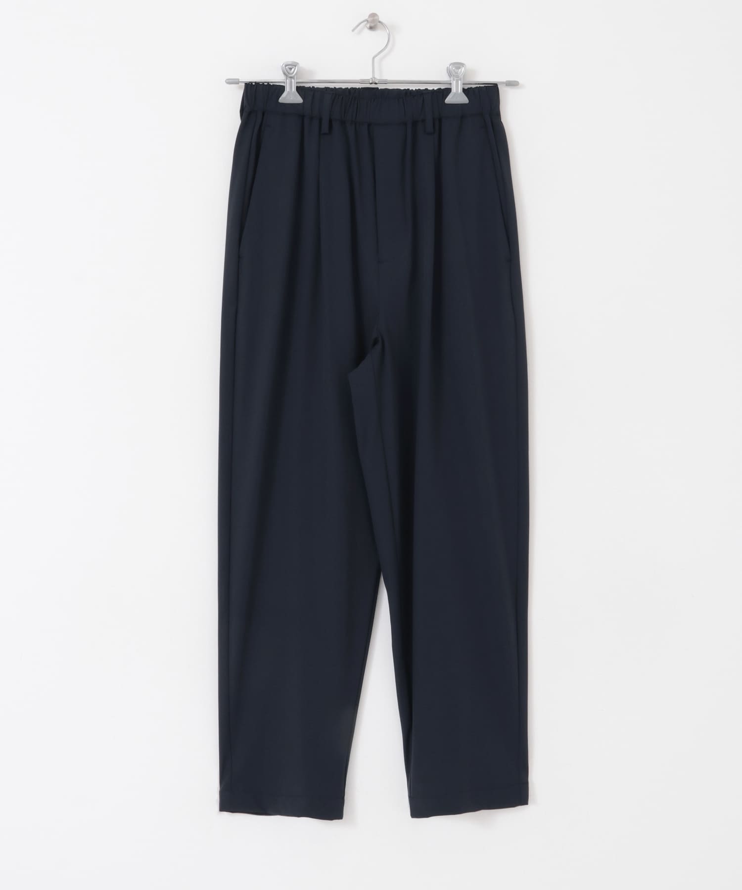 ストレッチナイロン タックパンツ NVY M