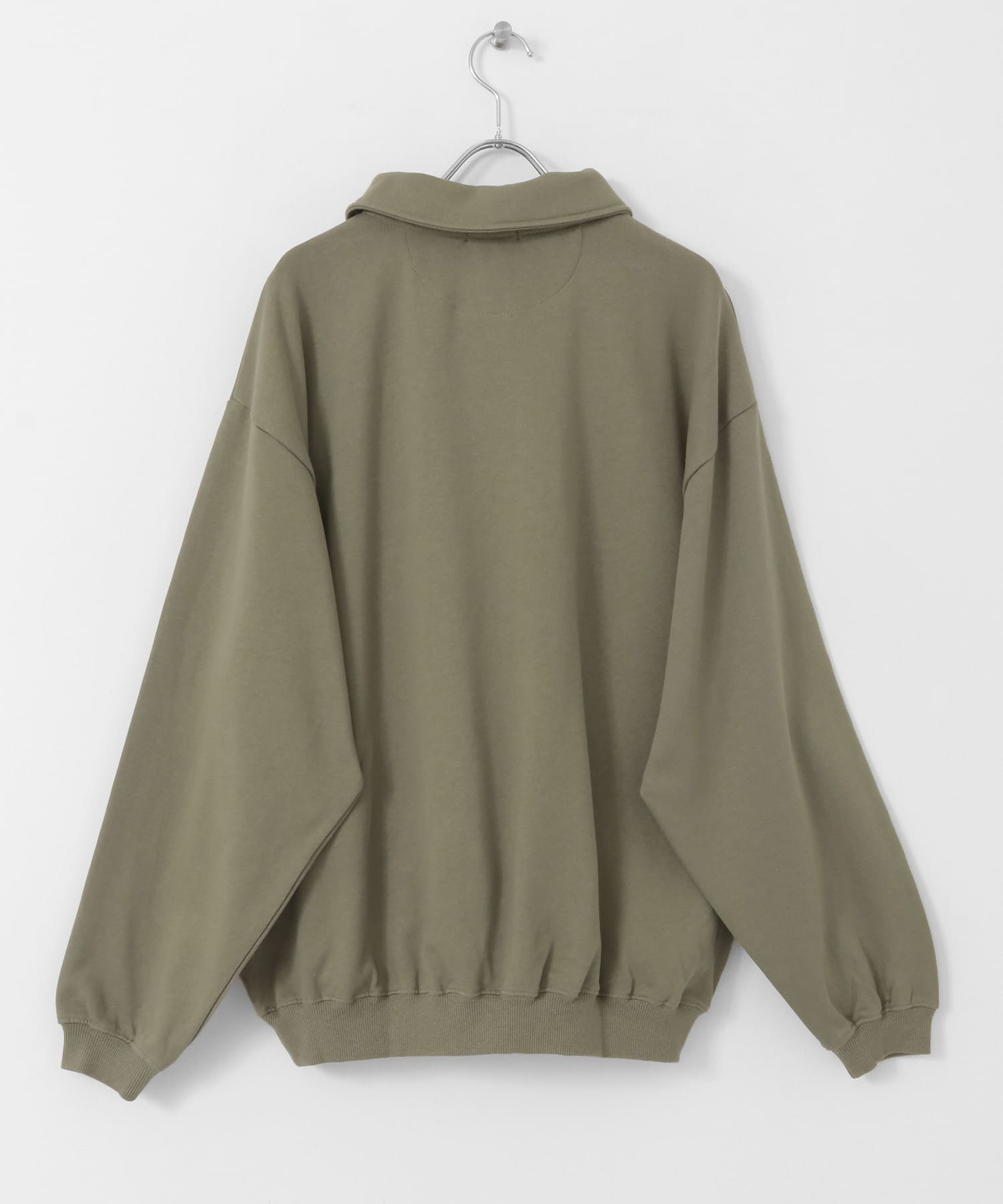 ハーフジップ スウェットプルオーバー KHK M