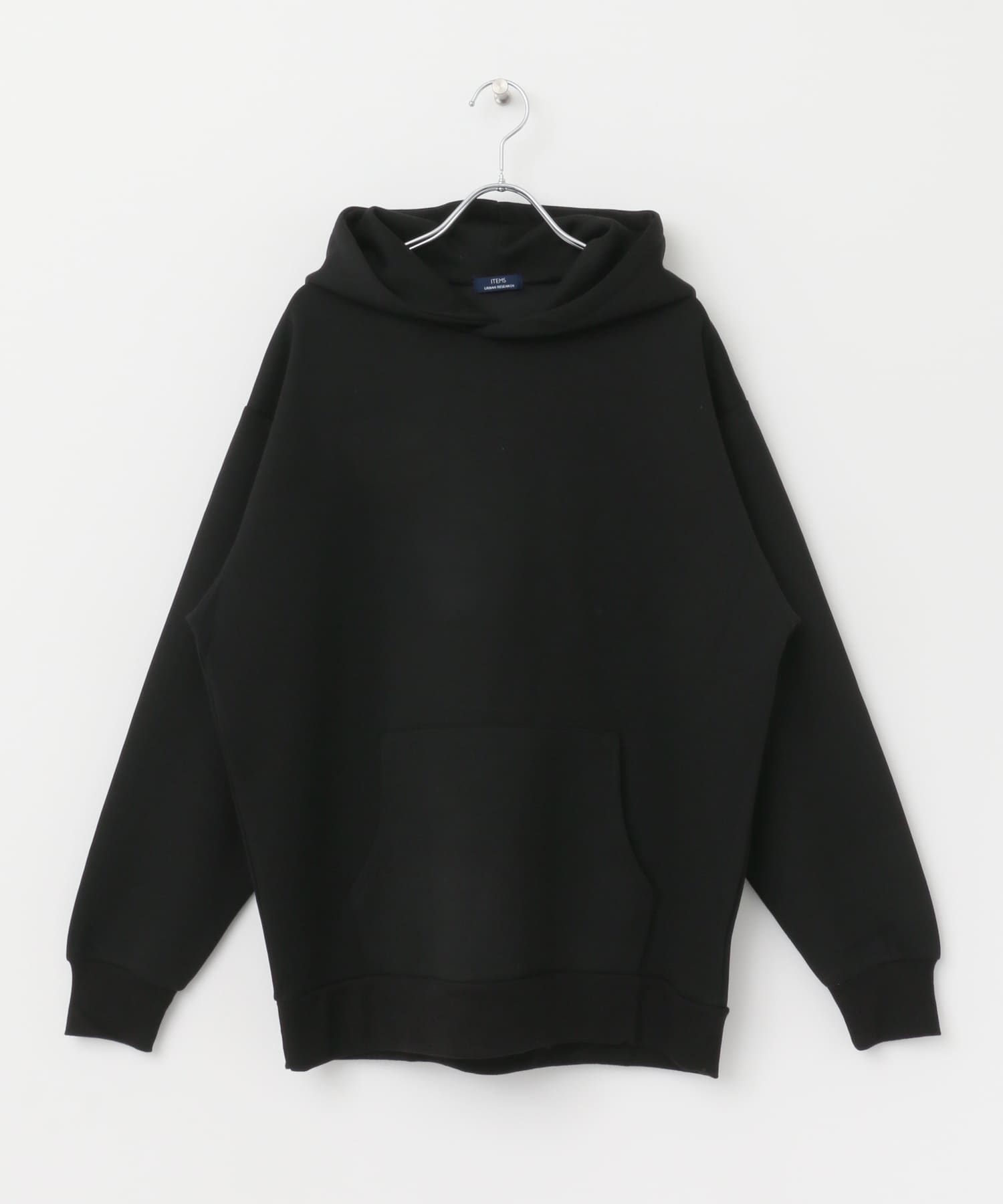 TRストレッチダンボール プルオーバーパーカー BLK M