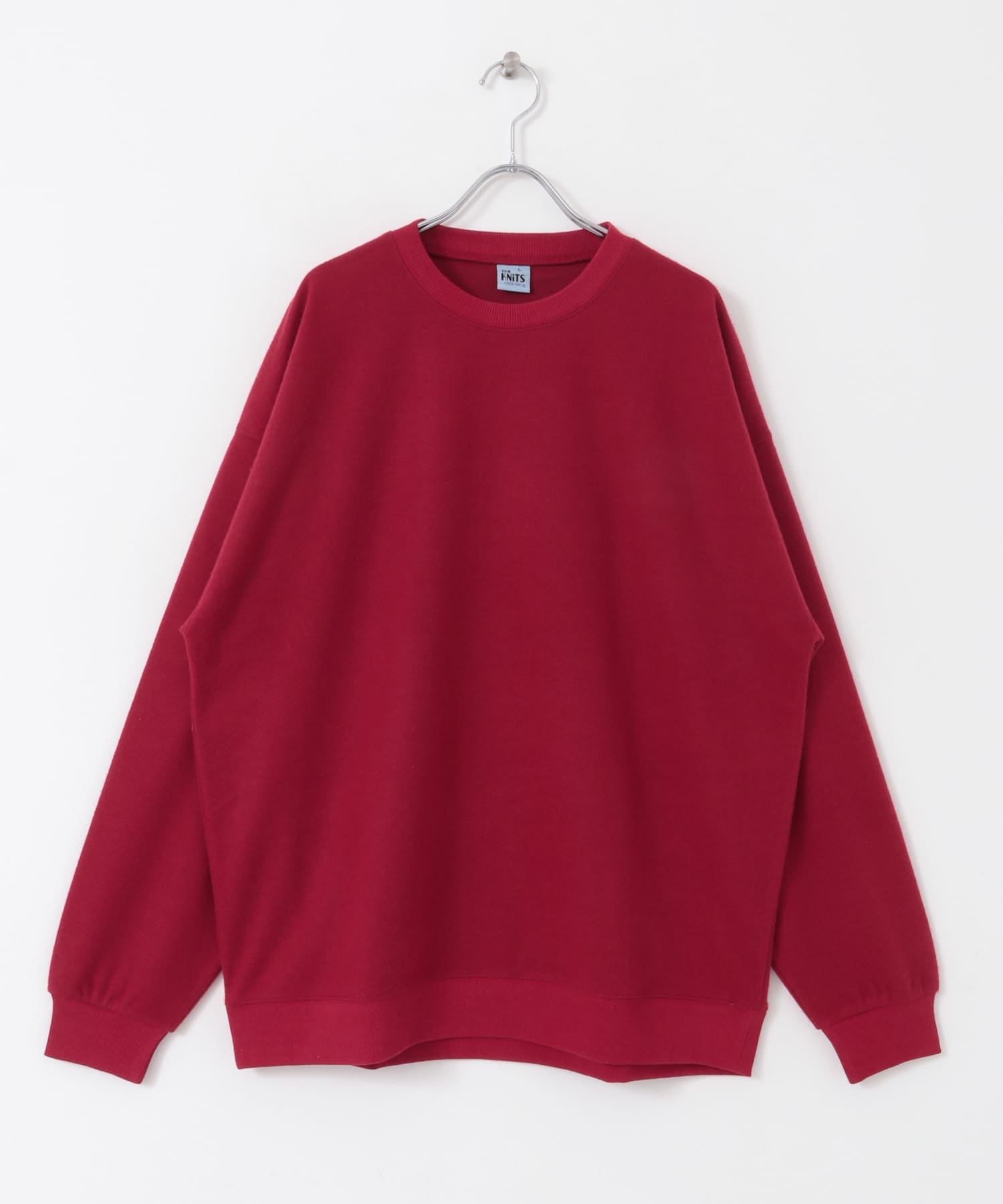 起毛フライス クルーネックプルオーバー BGD M