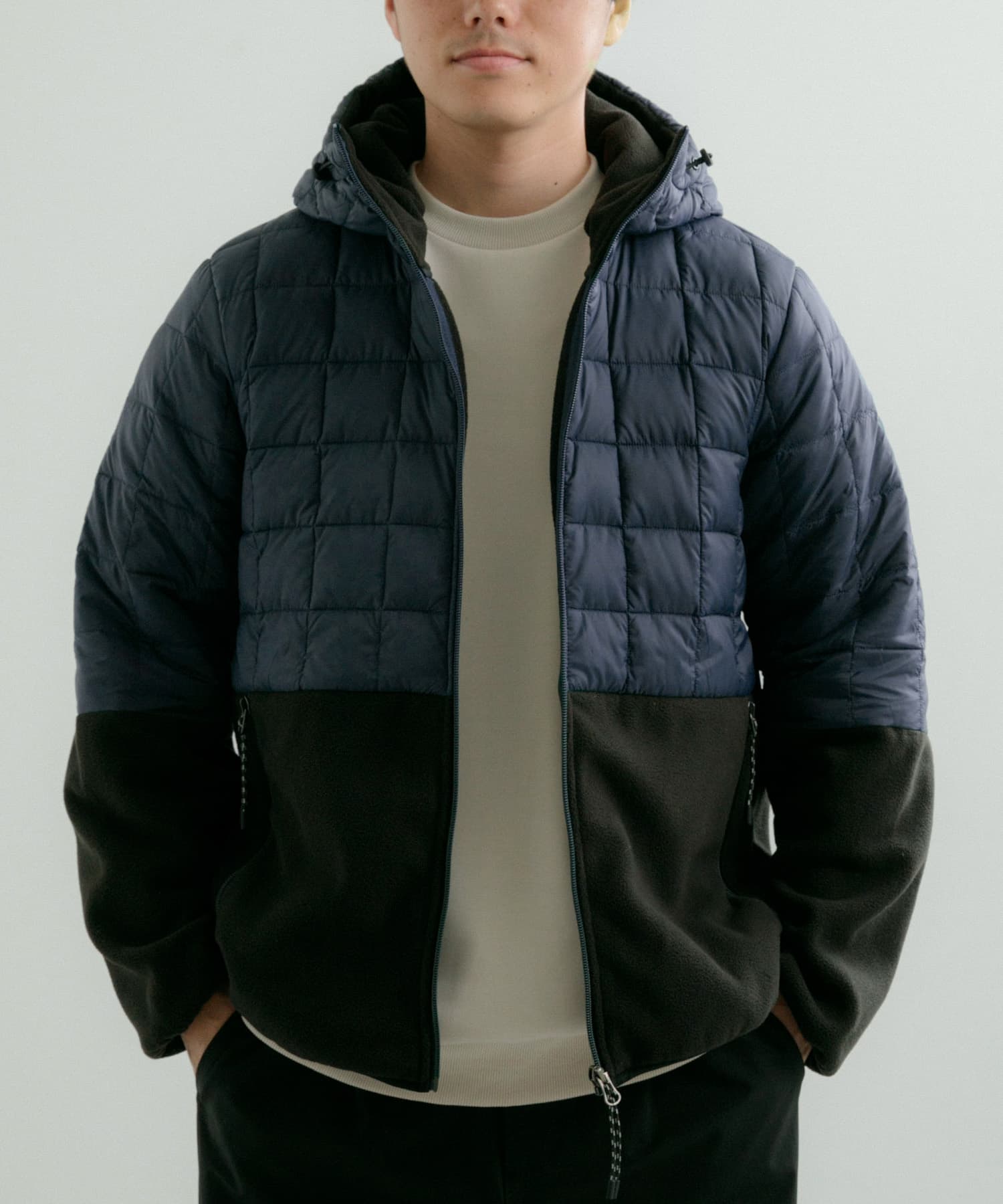 TAION FREECE+DOWN HOOD JACKET(M BLK×BLK): アウター｜URBAN RESEARCH