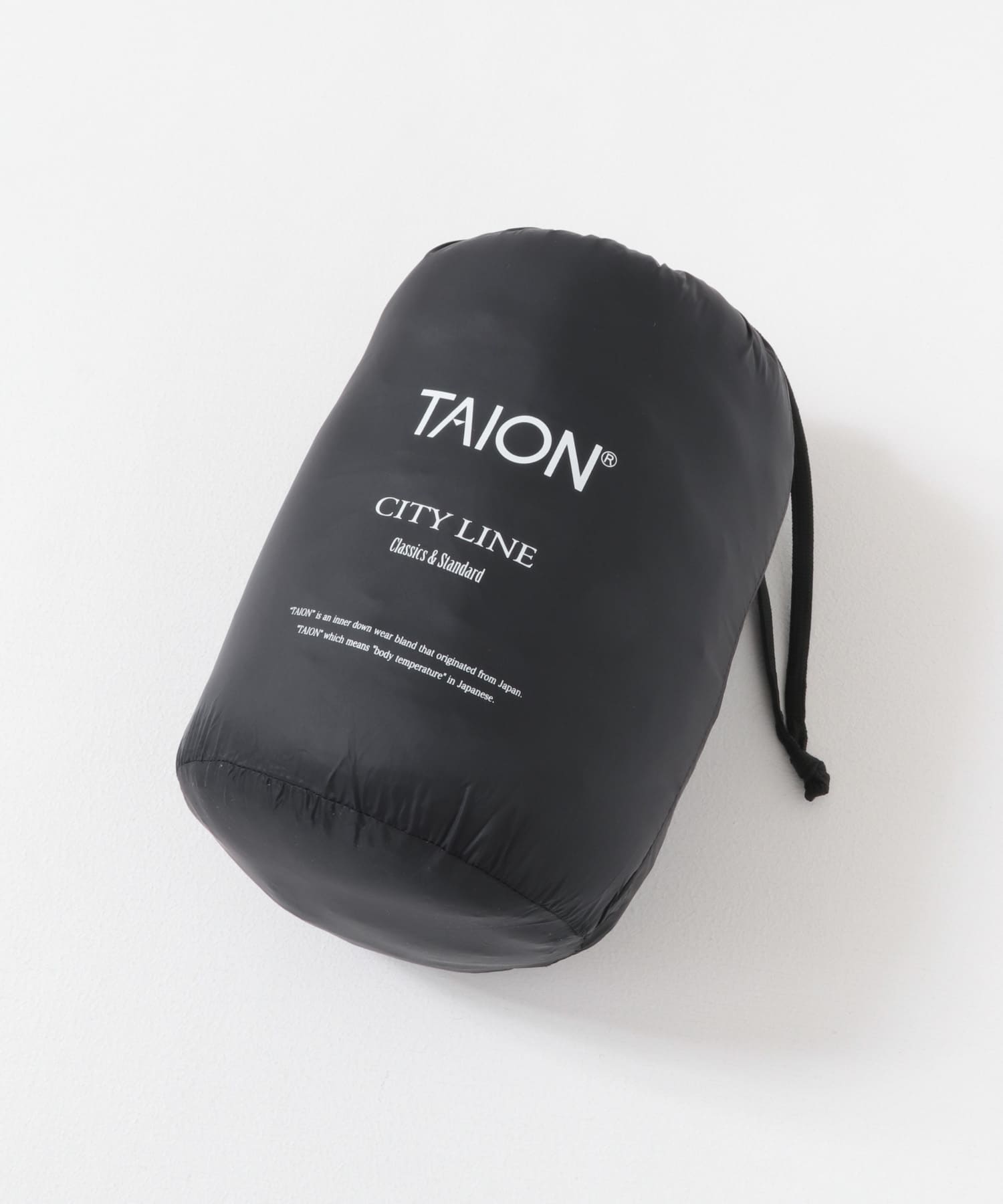 TAION　PACKABLE HOOD DOWN JACKET OLV M