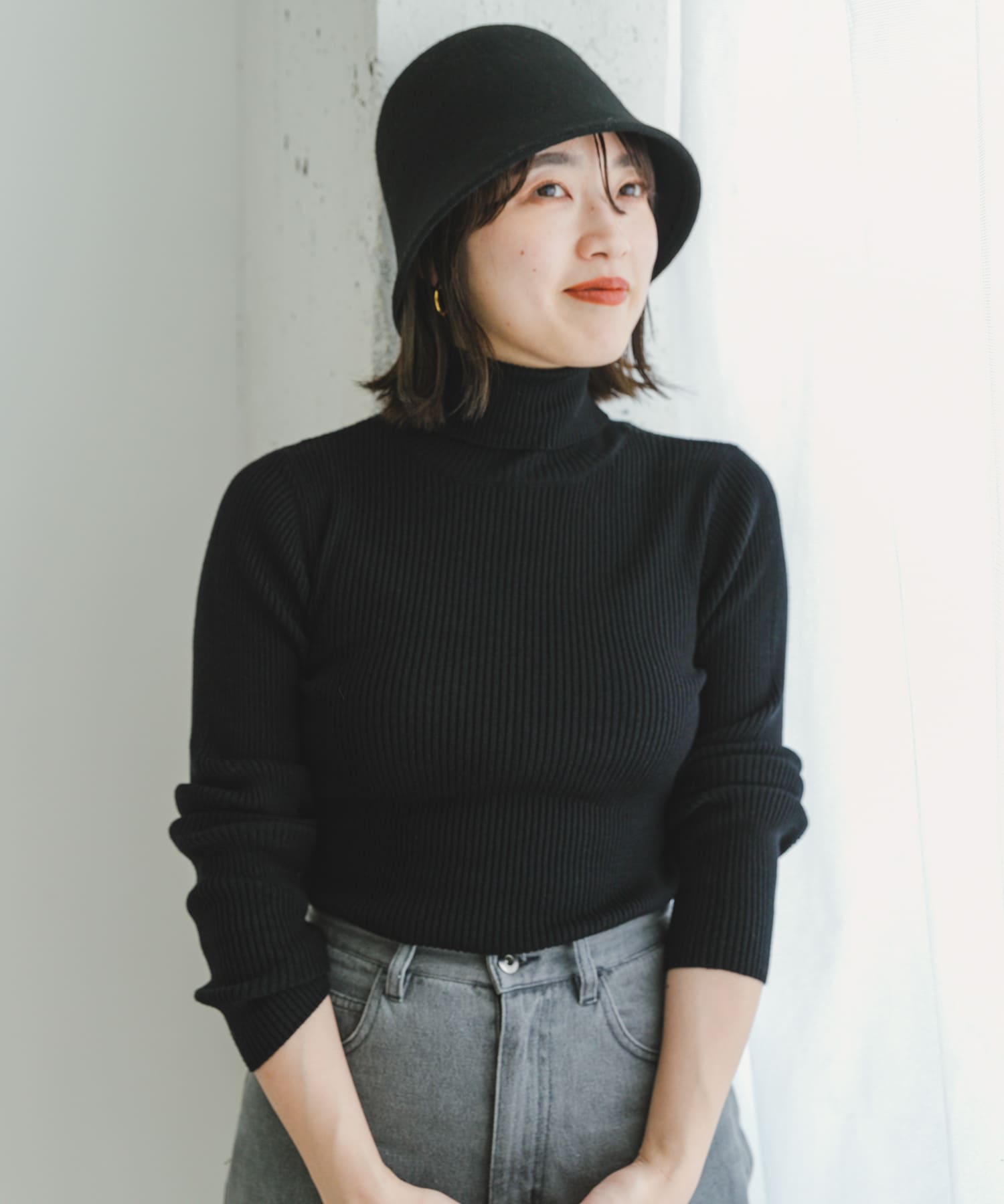 ウールベルハット BLK -