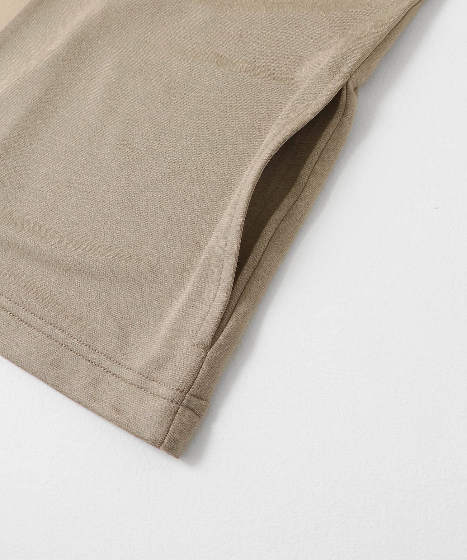 カットソーカーディガン+半袖Tシャツ 2セット BEG M