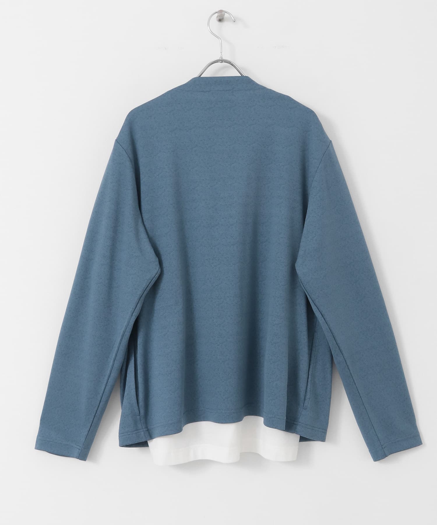 カットソーカーディガン+半袖Tシャツ 2セット BLU M