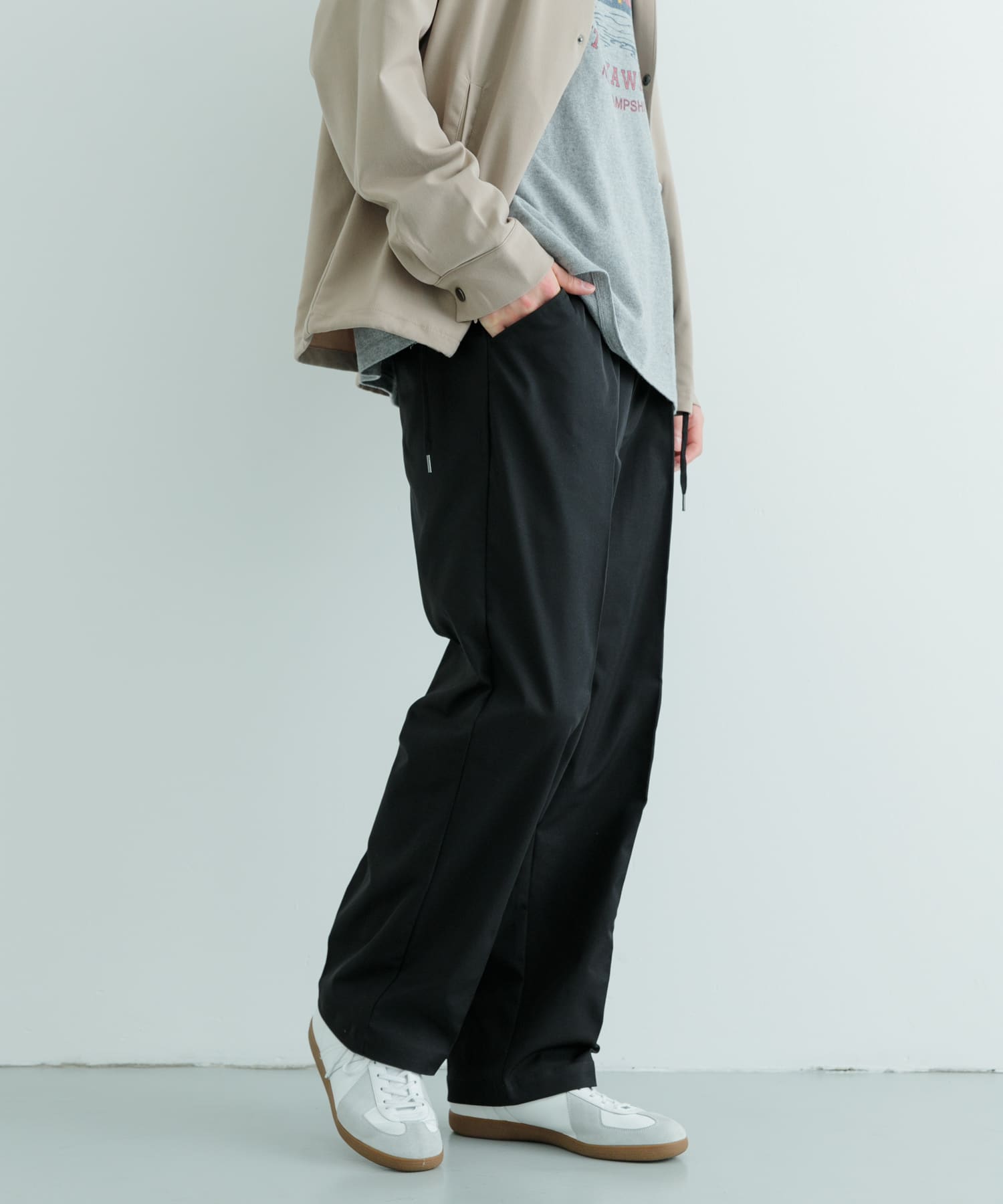 ポリツイル ワイド イージーパンツ(M BEG): ボトム｜URBAN RESEARCH