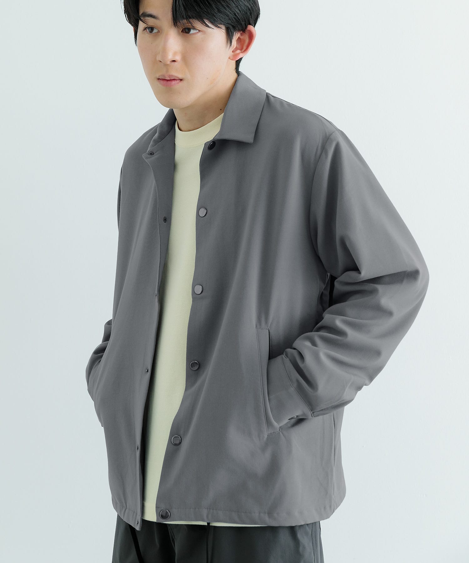 『セットアップ対応』ウォッシャブル×クールタッチ TRコーチジャケット