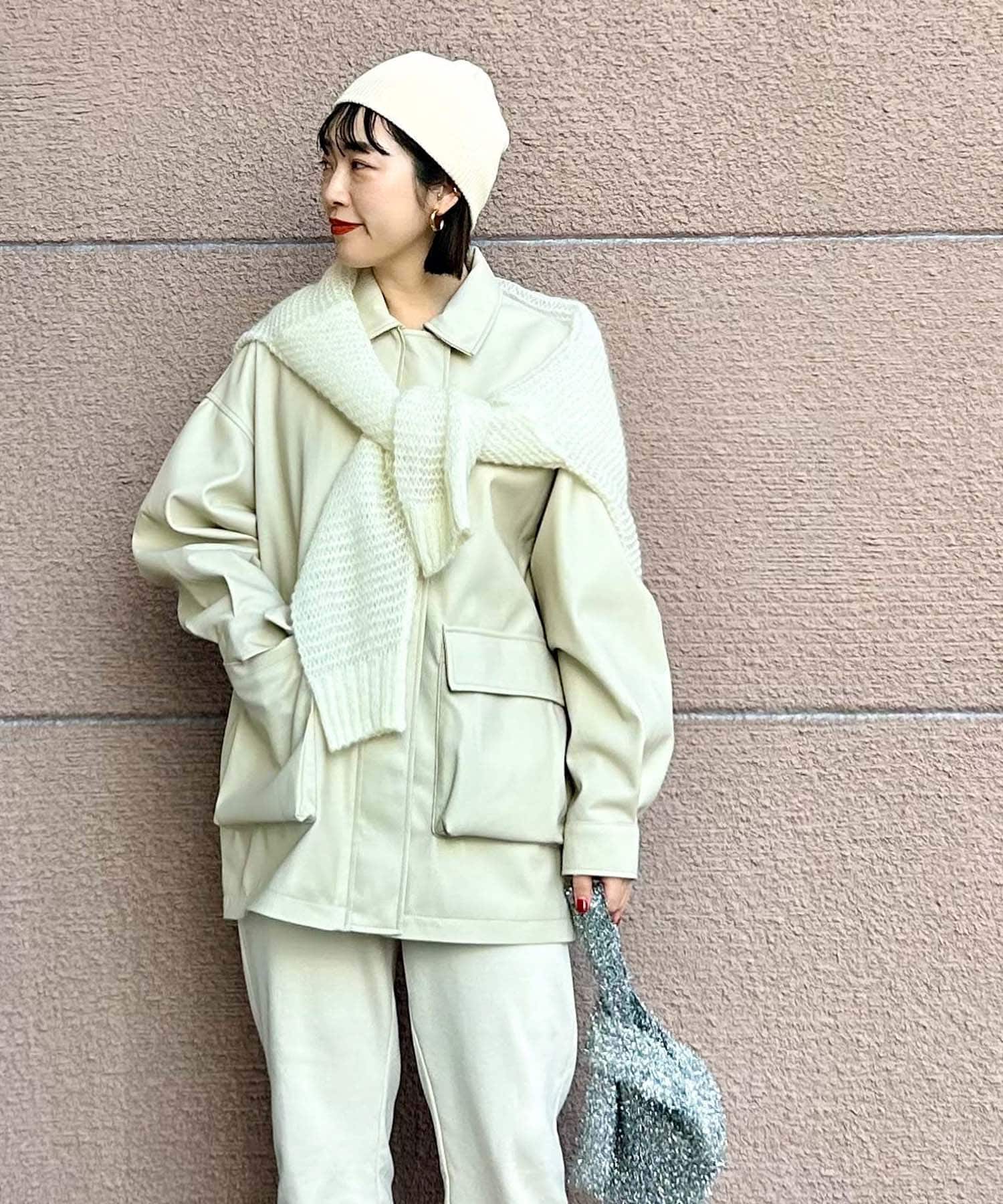 フェイクレザージャケット