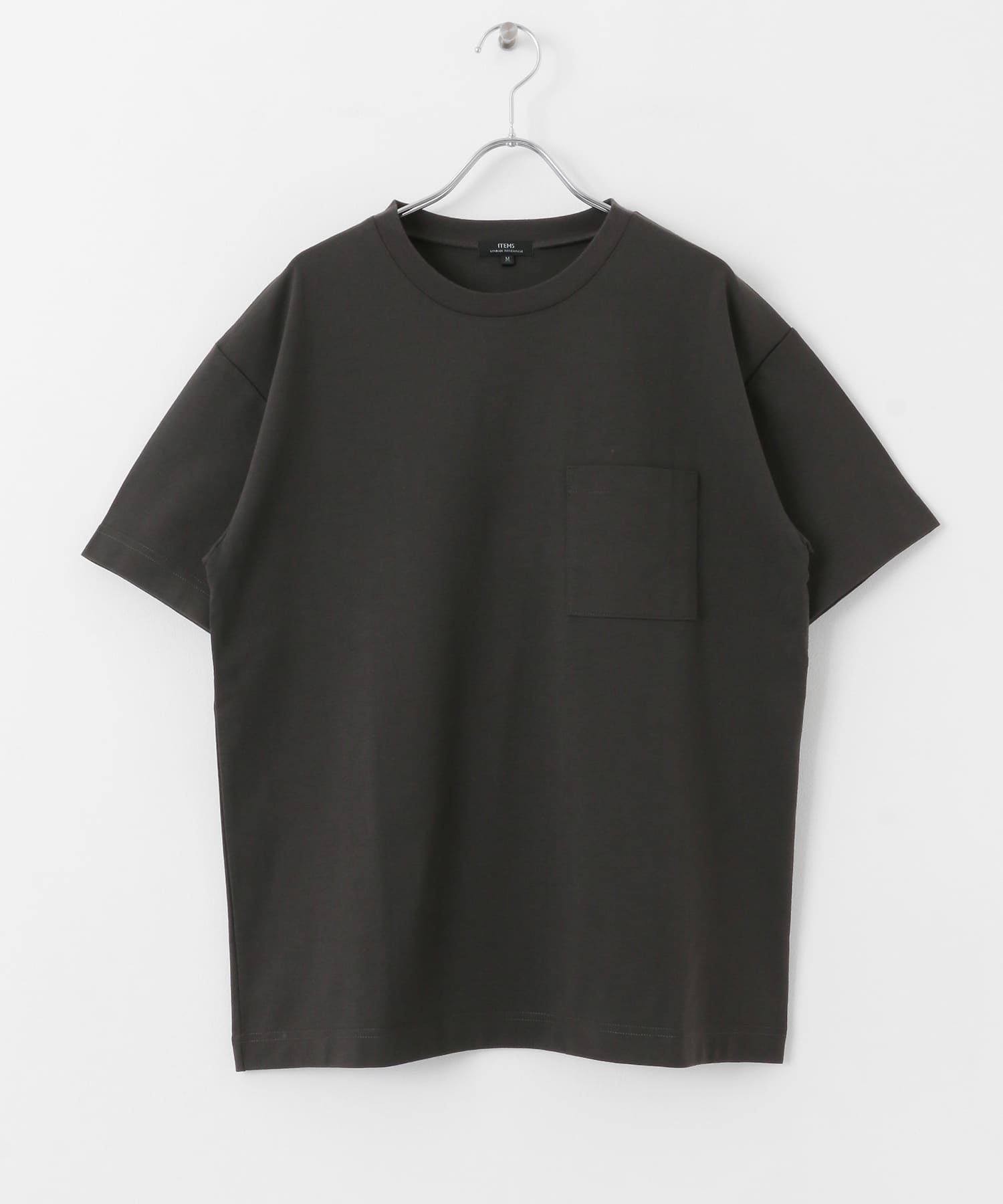 『吸水速乾/イージーケア/UVカット』高機能TC天竺 ポケットTシャツ CHA M