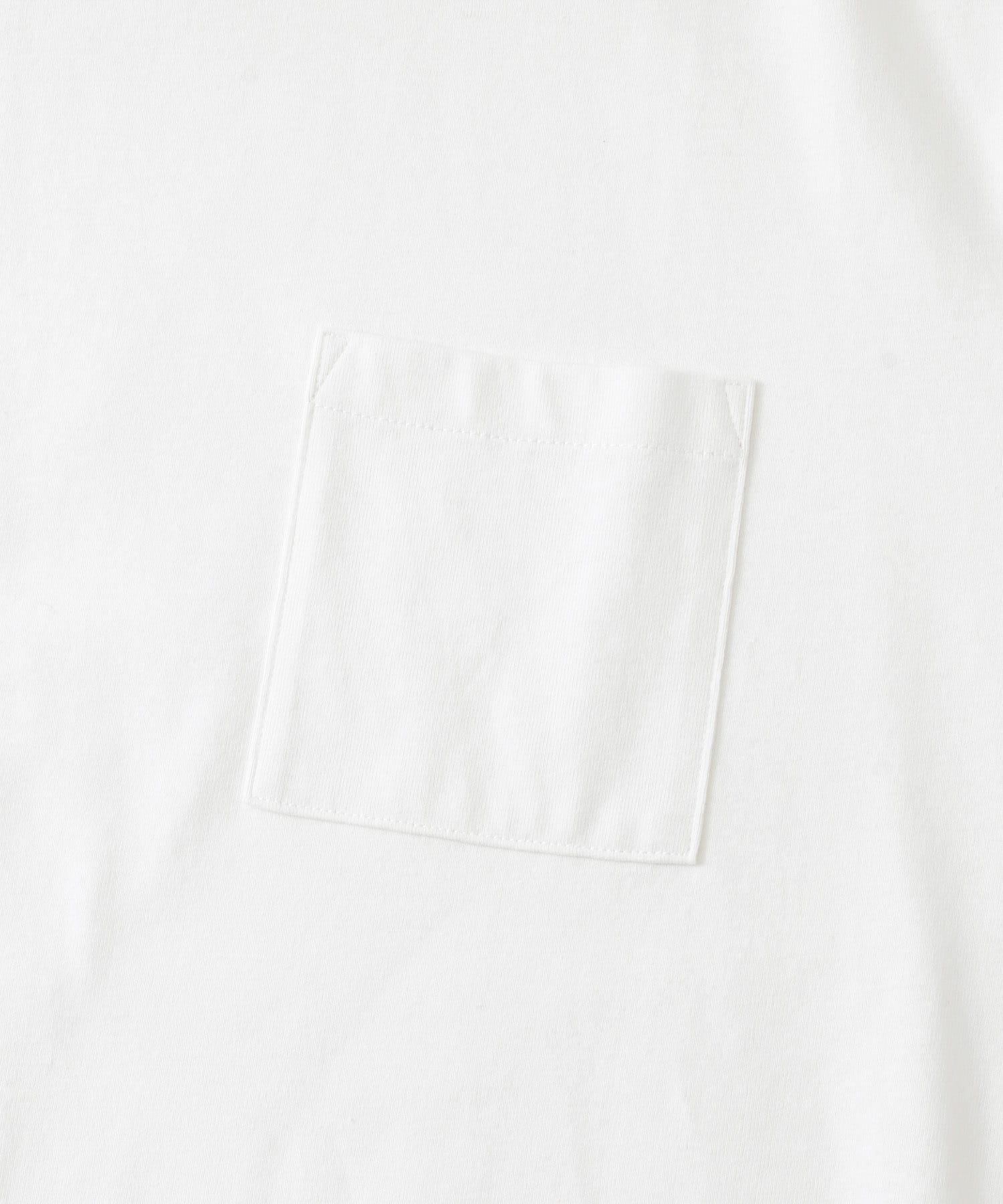 『吸水速乾/イージーケア/UVカット』高機能TC天竺 ポケットTシャツ WHT M