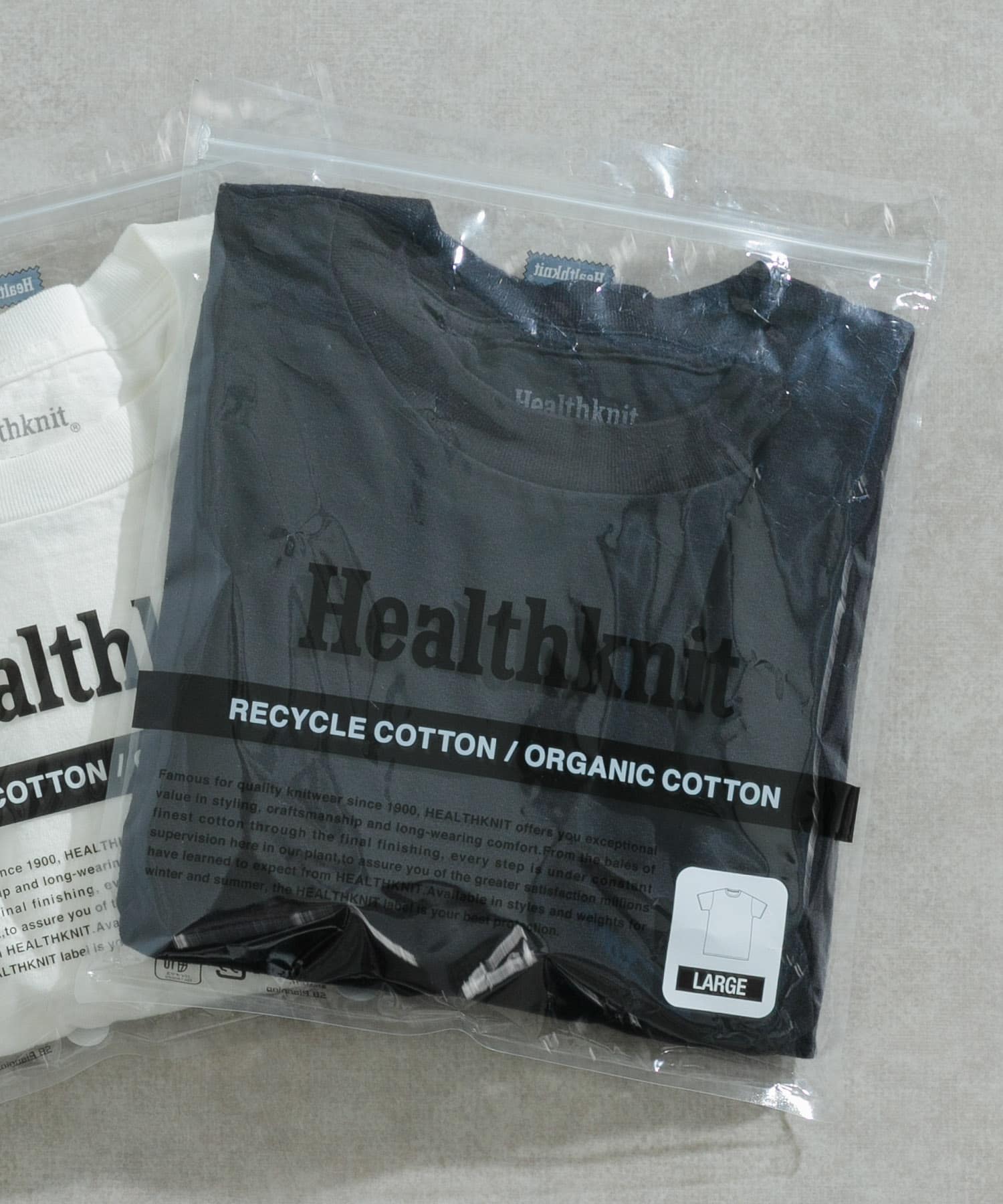 Healthknit　Made In Japan 1-Pack T-Shirts BLK S
