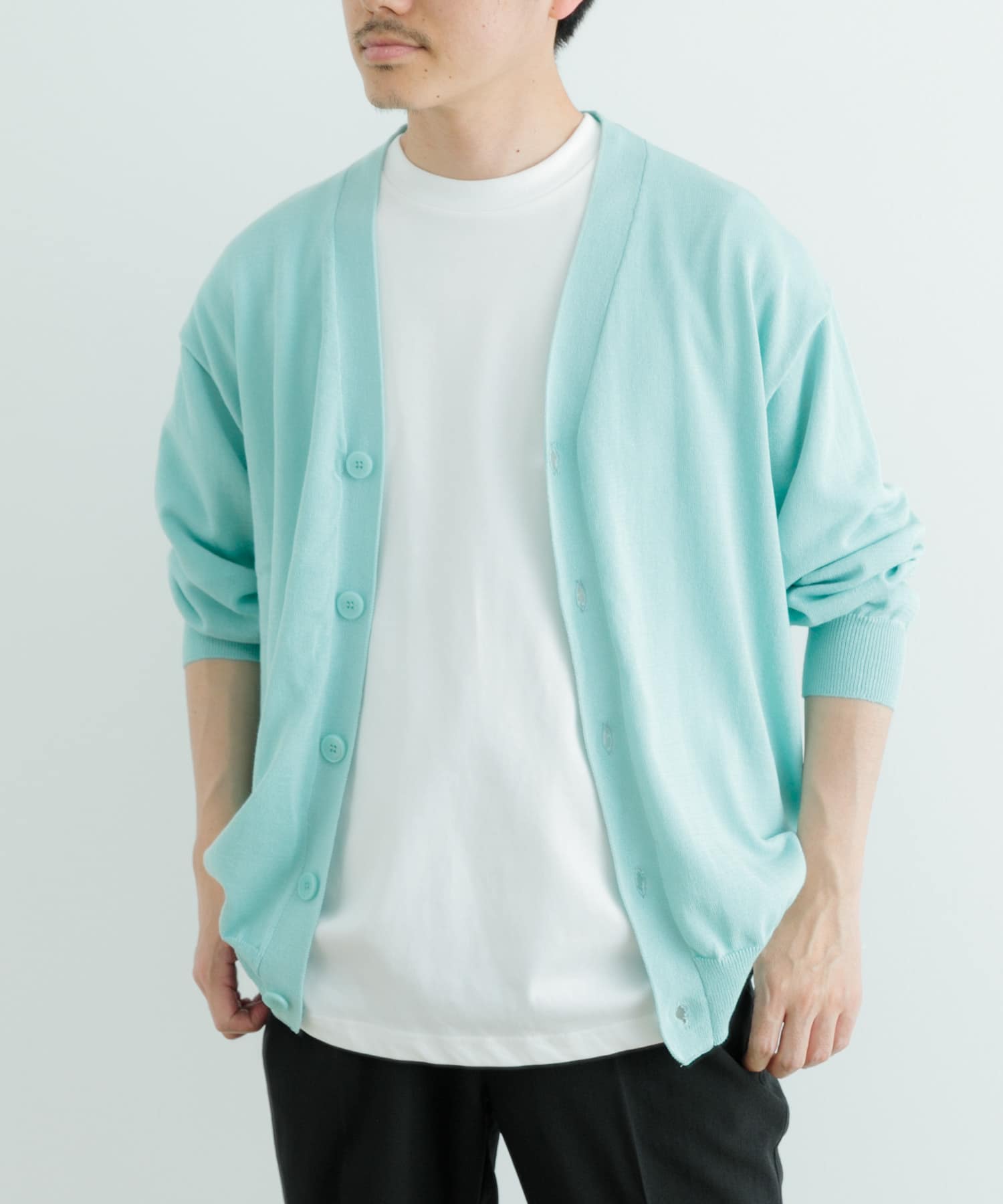 ハイゲージ天竺ニット カーディガン