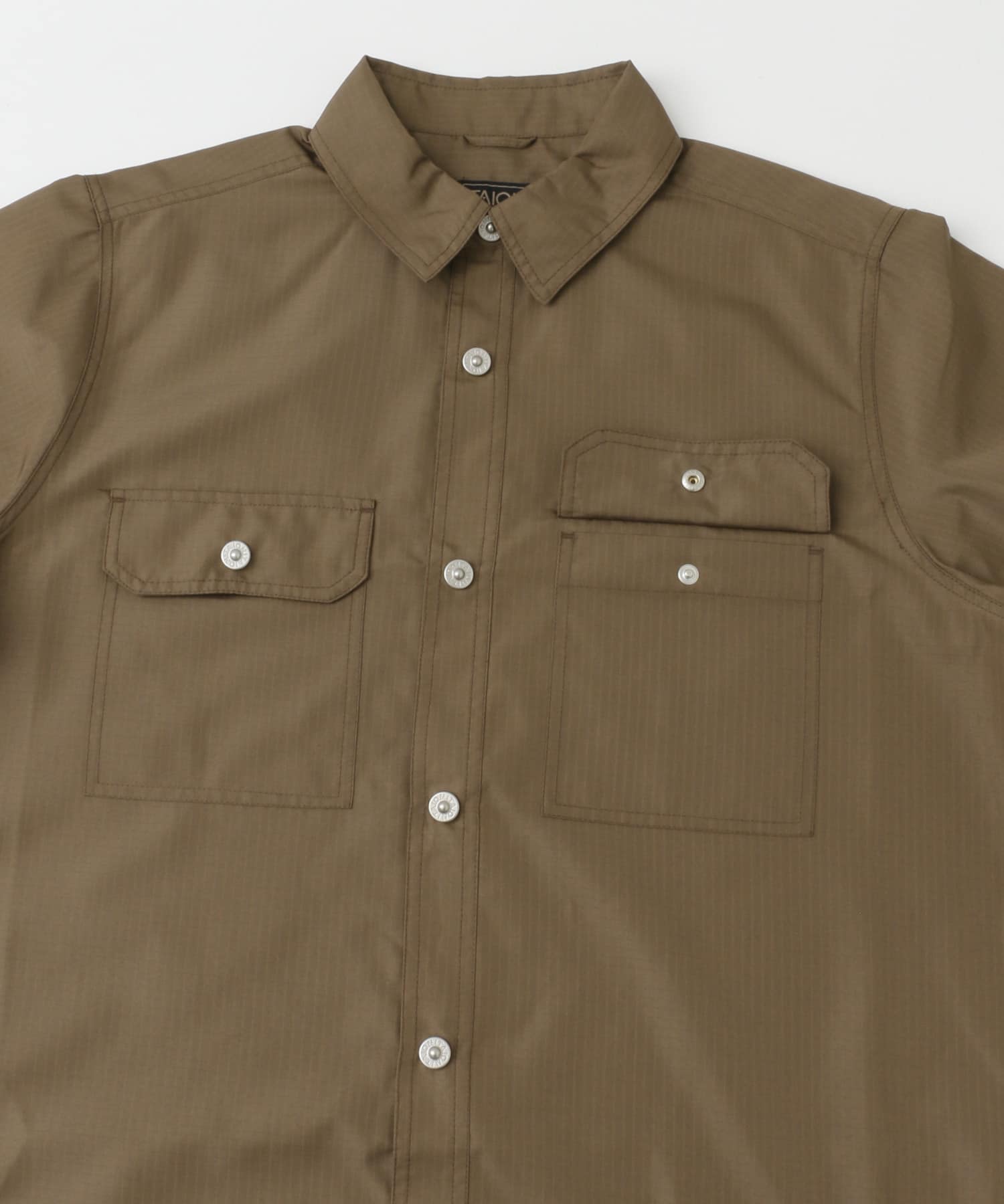 TAION　Military Half Sleeve Shirts L.BRN M