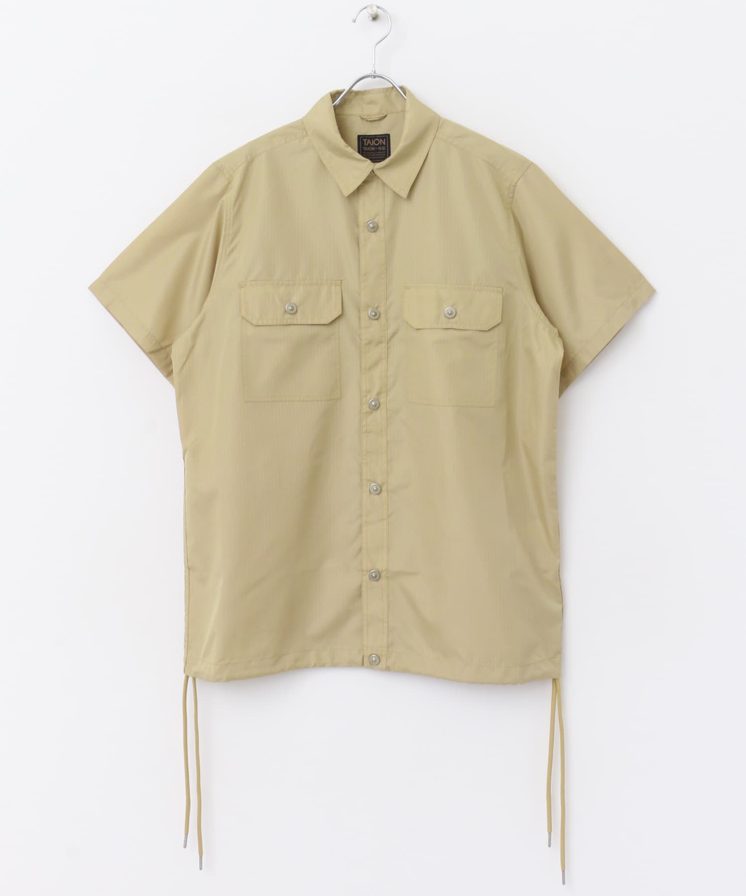 TAION　Military Half Sleeve Shirts CREAM M