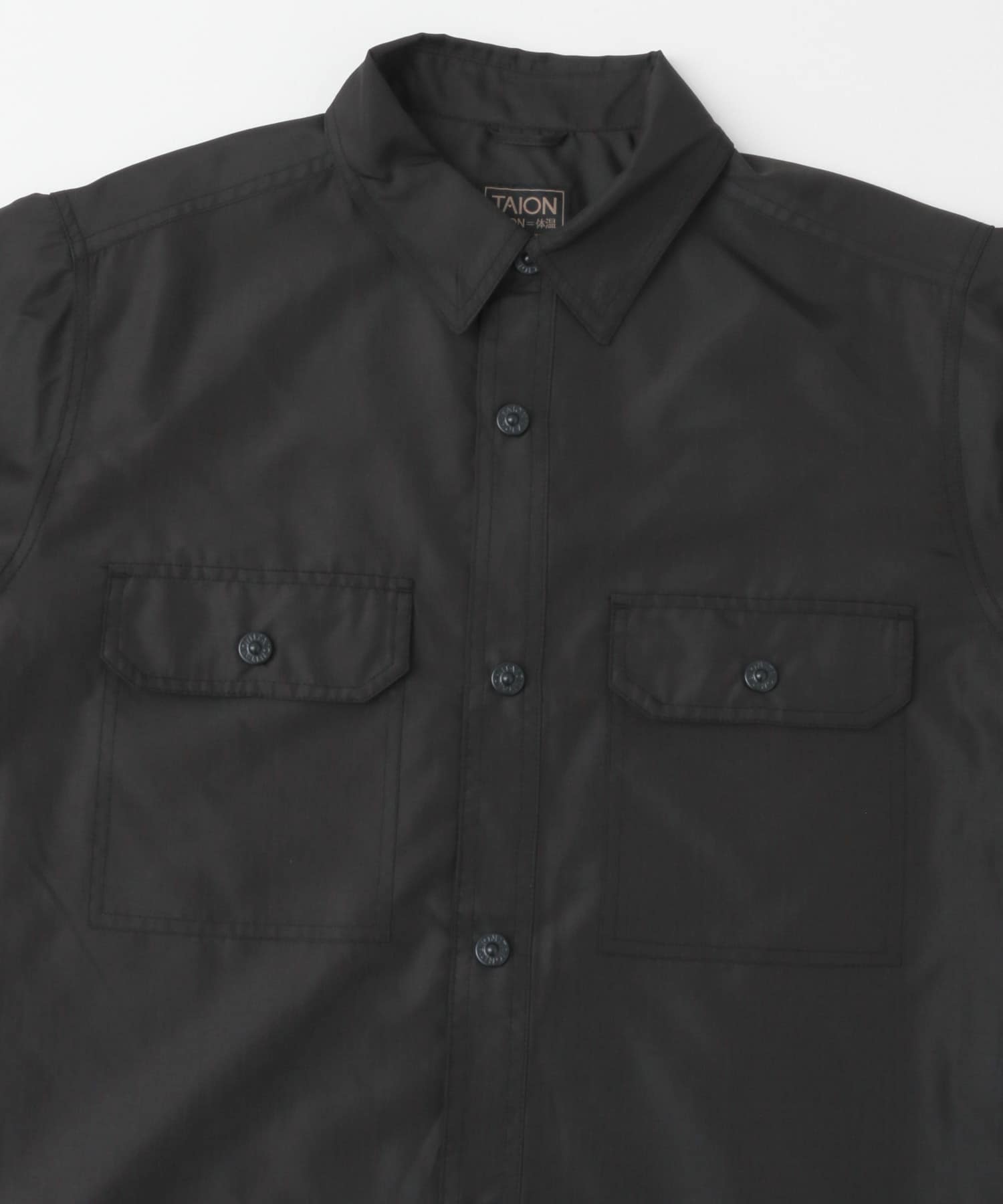 TAION　Military Half Sleeve Shirts BLK M