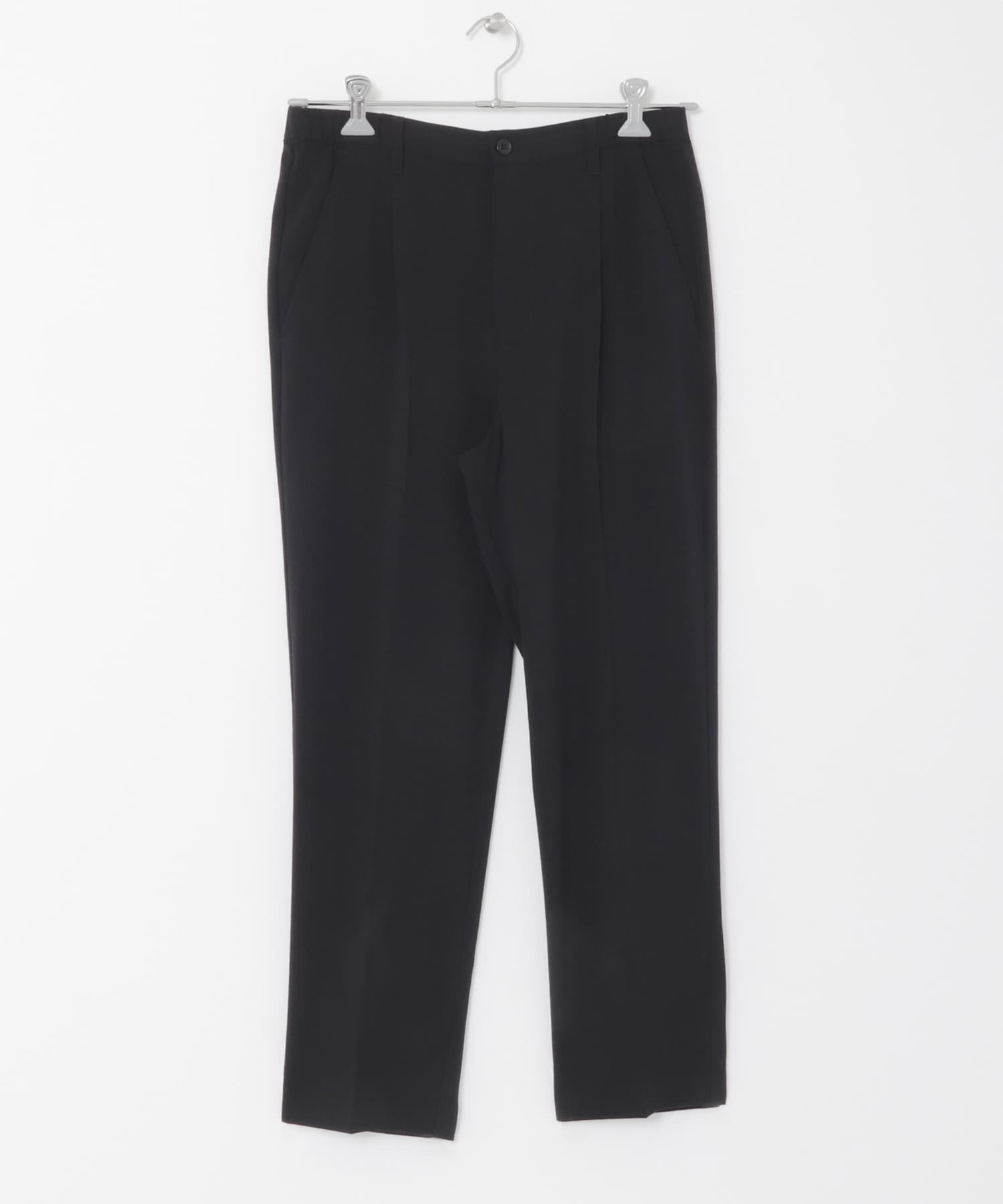 『セットアップ対応』ウォッシャブル×クールタッチTRテーパードパンツ BLK S