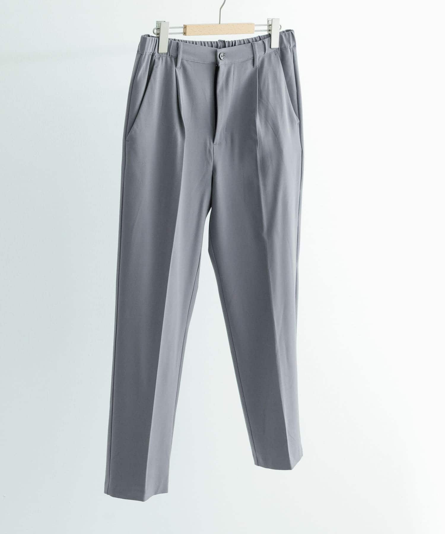 『セットアップ対応』ウォッシャブル×クールタッチTRテーパードパンツ GRY M