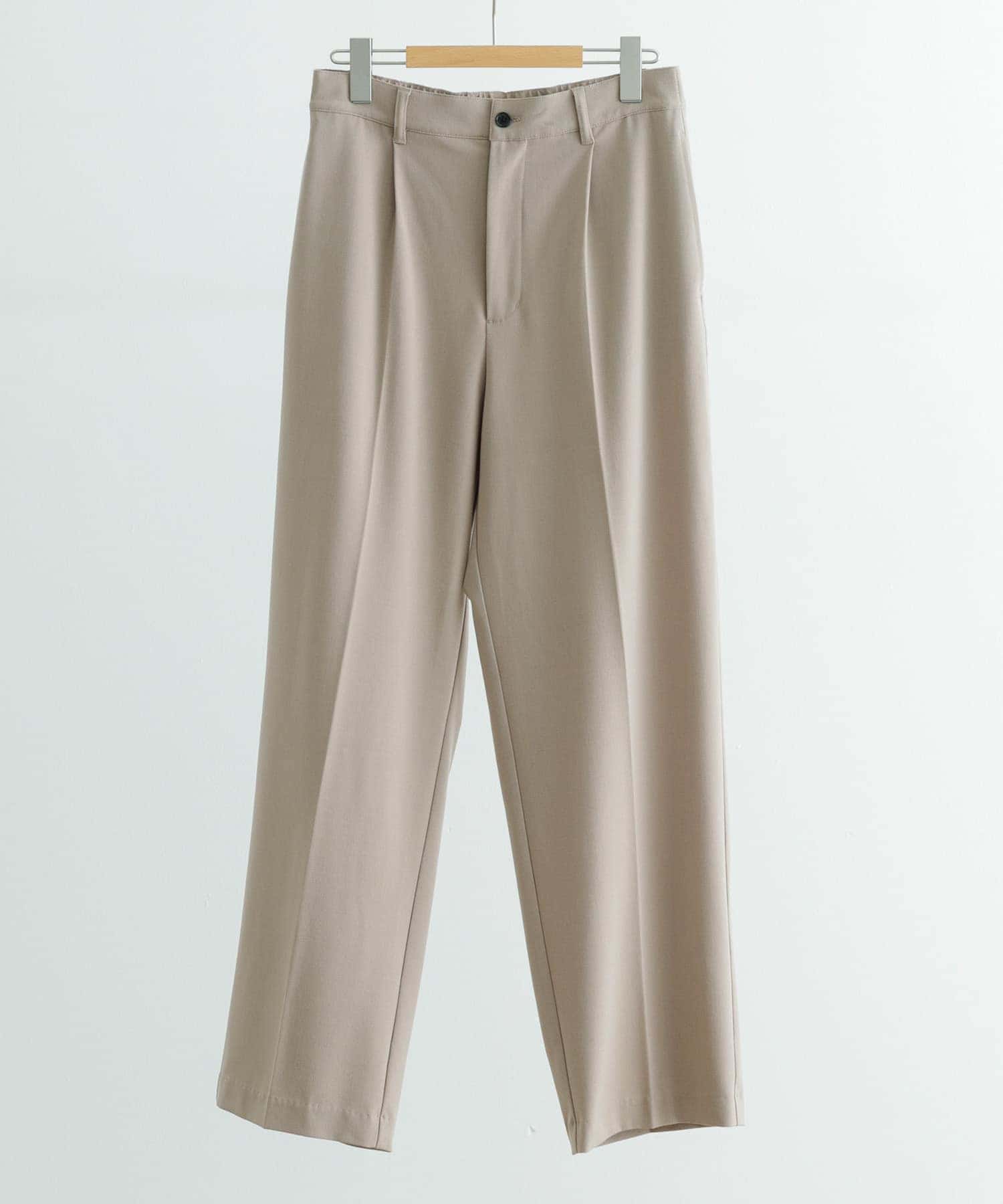 『セットアップ対応』ウォッシャブル×クールタッチTRストレートパンツ BEG M