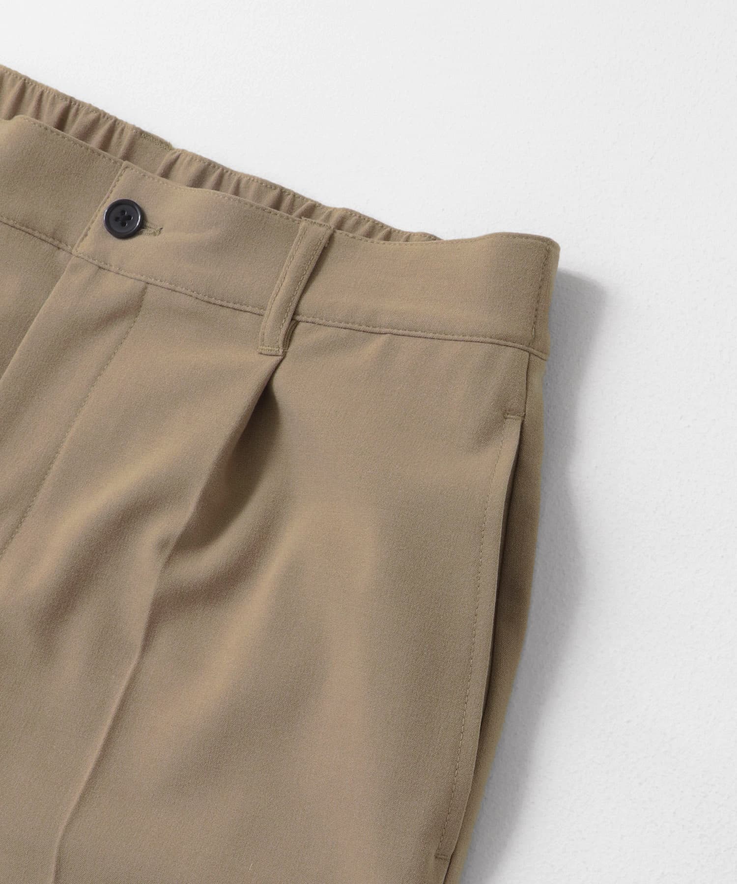 『セットアップ対応』ウォッシャブル×クールタッチTRストレートパンツ BEG M