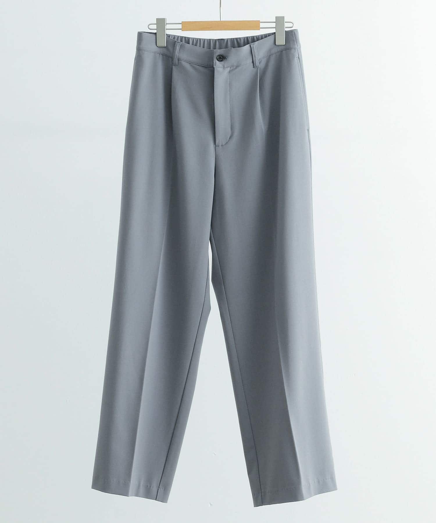『セットアップ対応』ウォッシャブル×クールタッチTRストレートパンツ GRY L