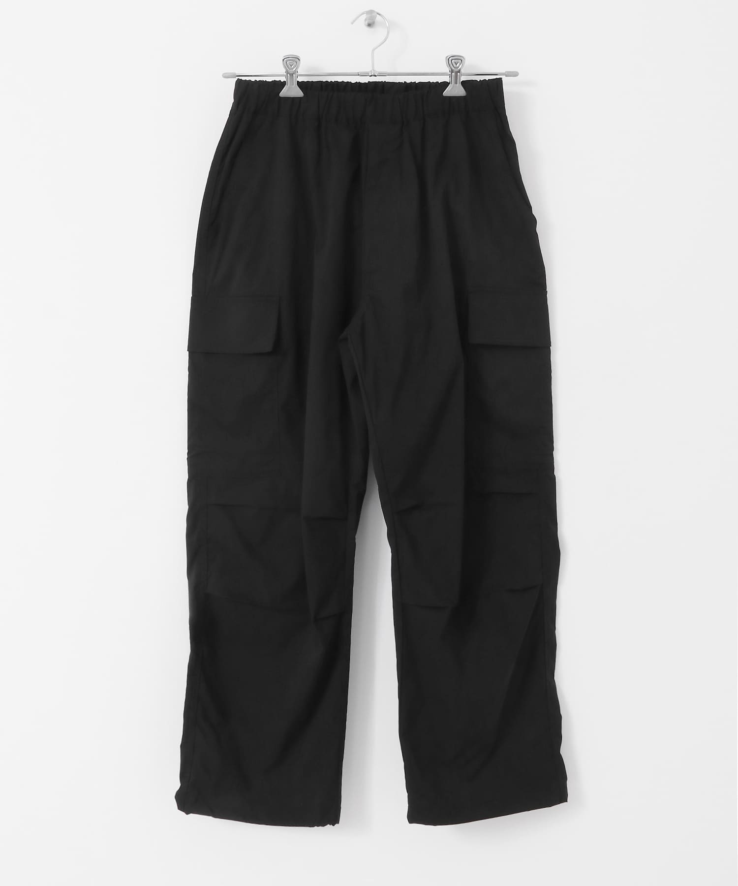 ウエストイージー ポリ カーゴパンツ BLK M