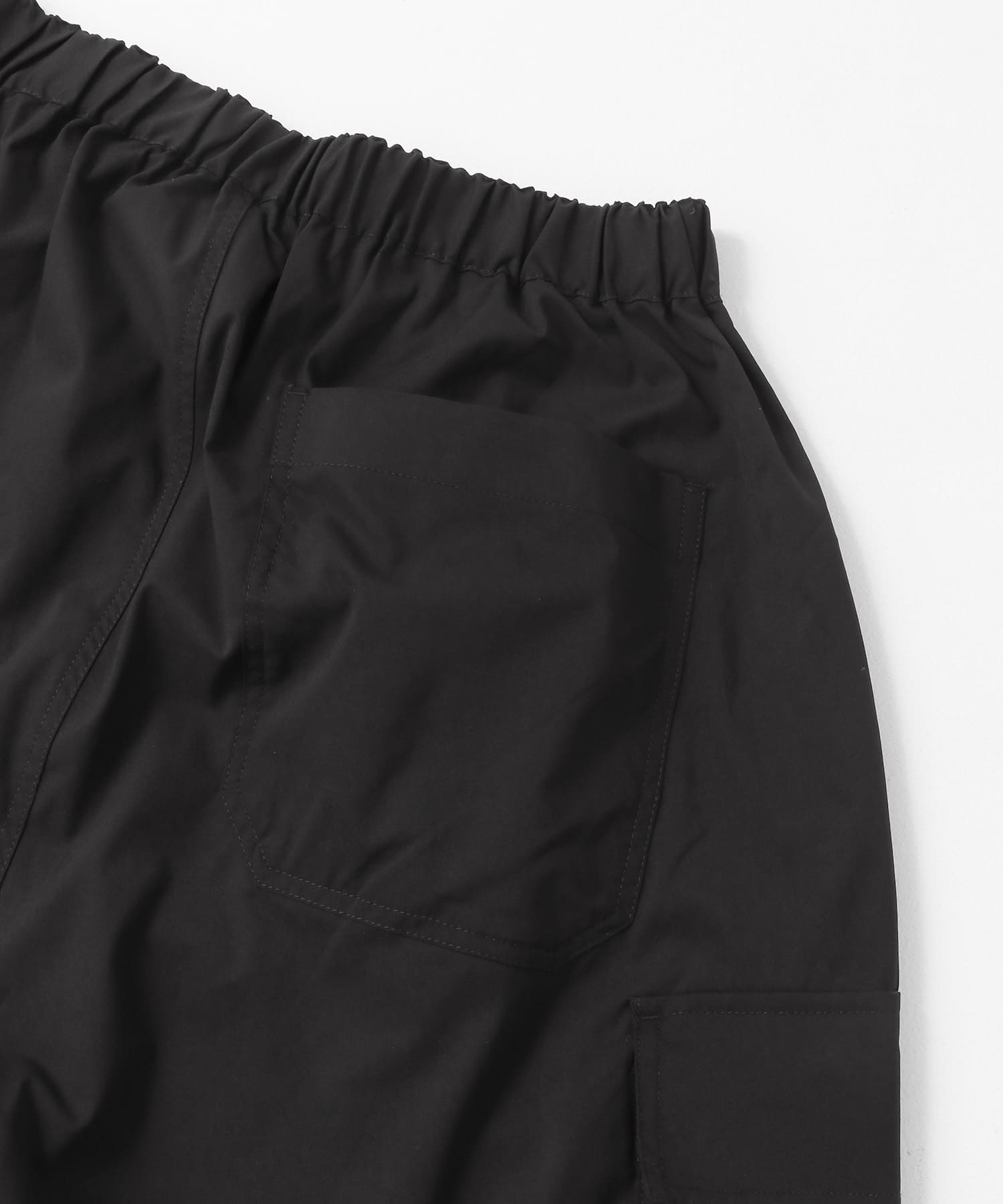 ウエストイージー ポリ カーゴパンツ BLK M