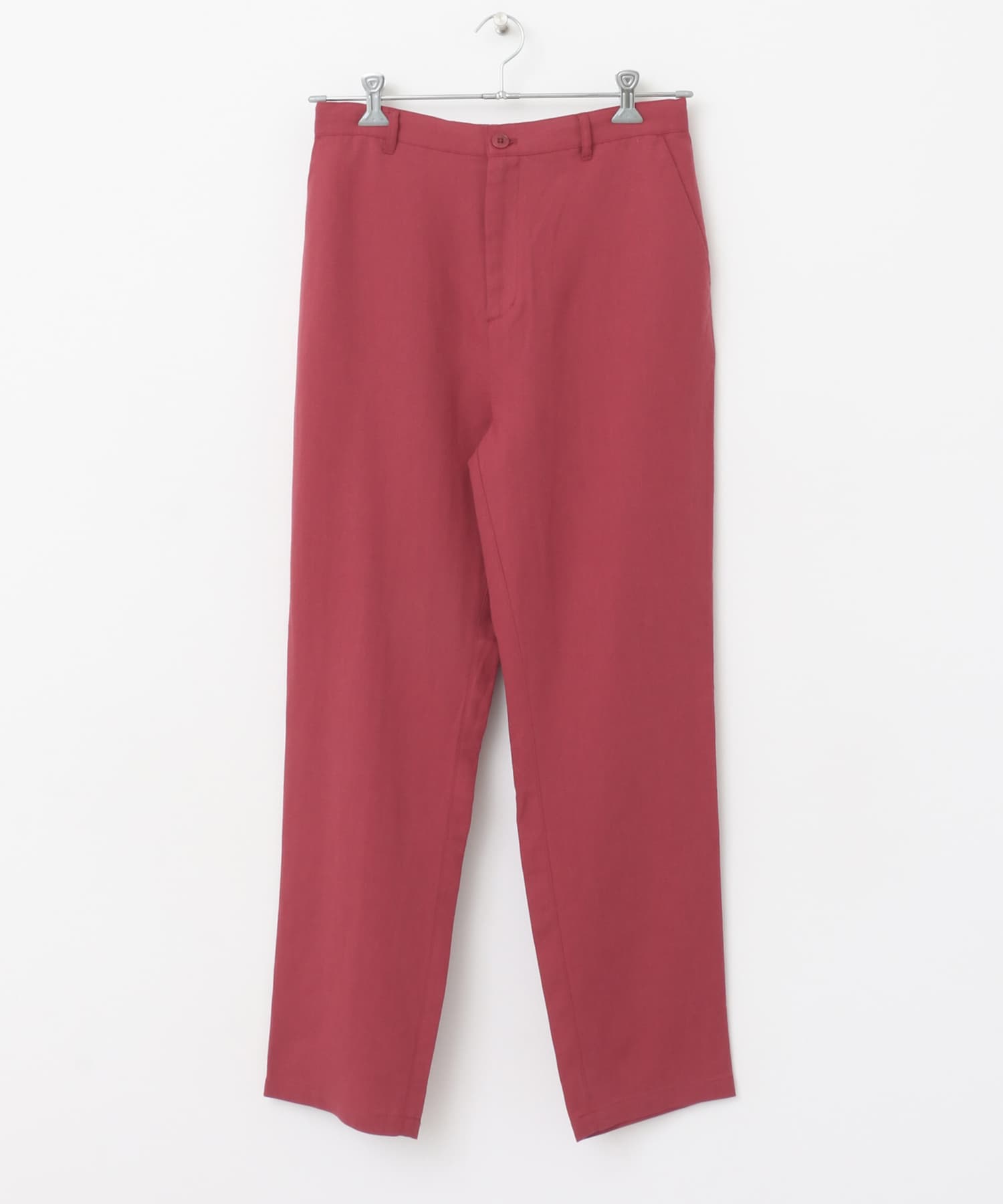コットン×リネン RELAX トラウザー RED M
