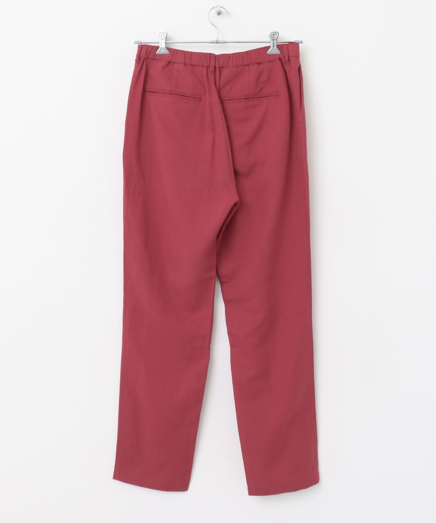 コットン×リネン RELAX トラウザー RED M