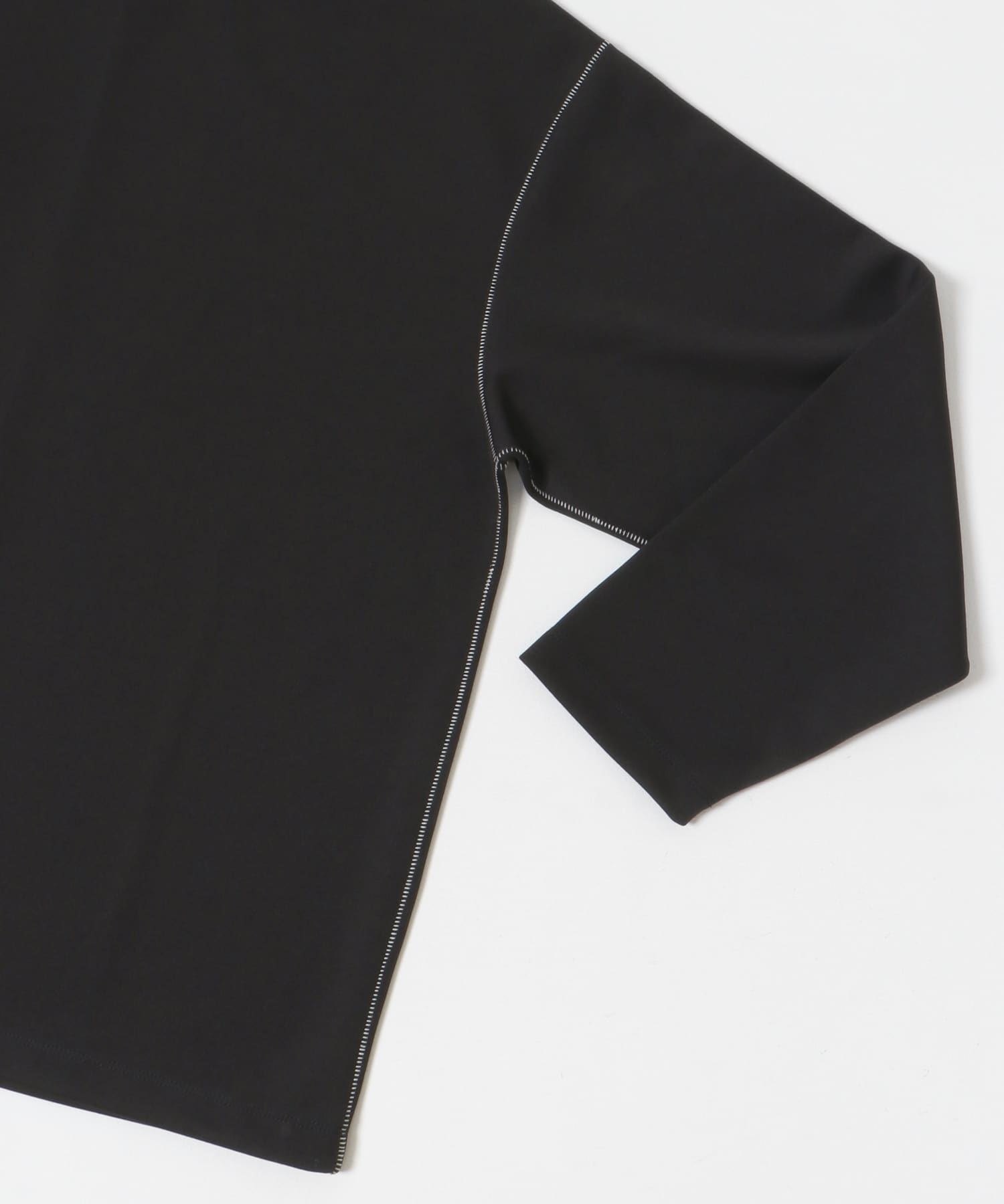 ソフトダンボール カラーステッチ カットソー BLK M