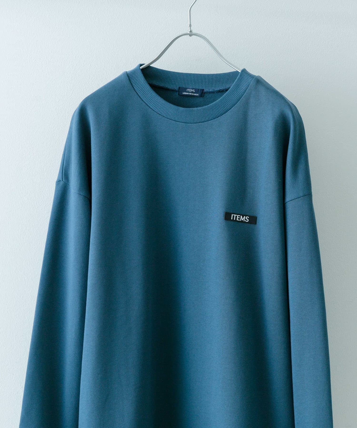 『XLサイズあり』シリコーンワッペン スウェット トップス BLUEGRN M