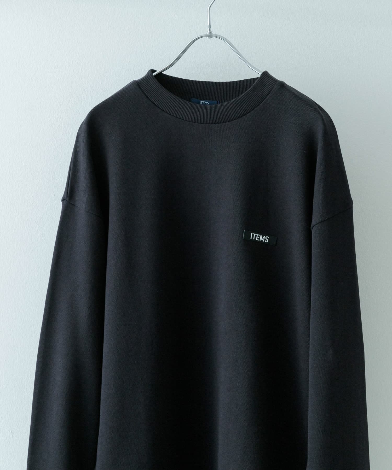 『XLサイズあり』シリコーンワッペン スウェット トップス BLK M