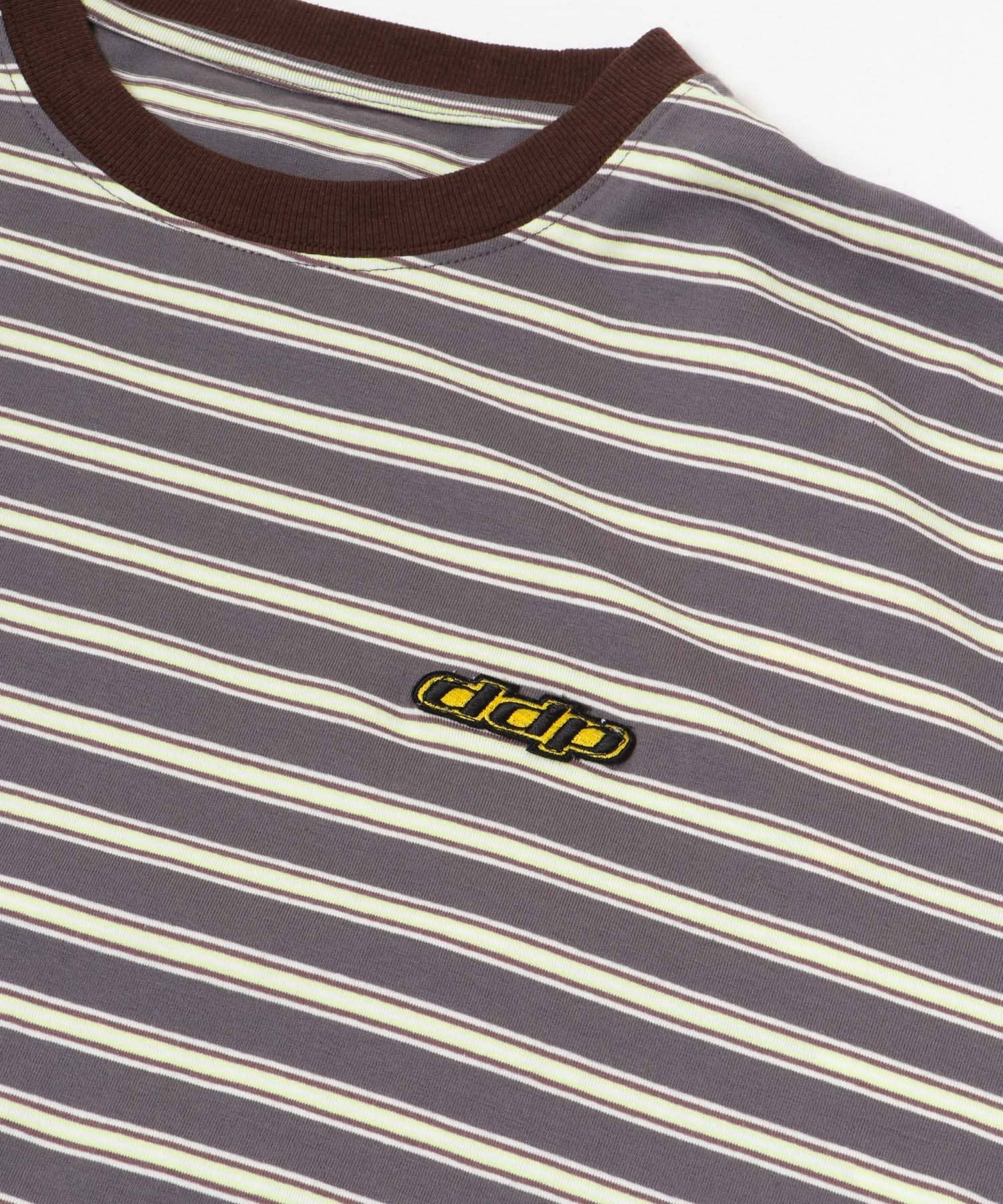 ddp　Retro Border Ringer Long-Sleeve T-shirts CHA M